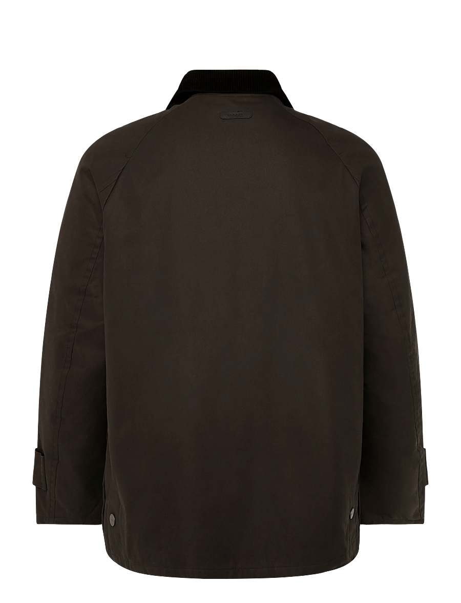 Gant - WAXED BARN JACKET - quiltade jackor - black brown - 1