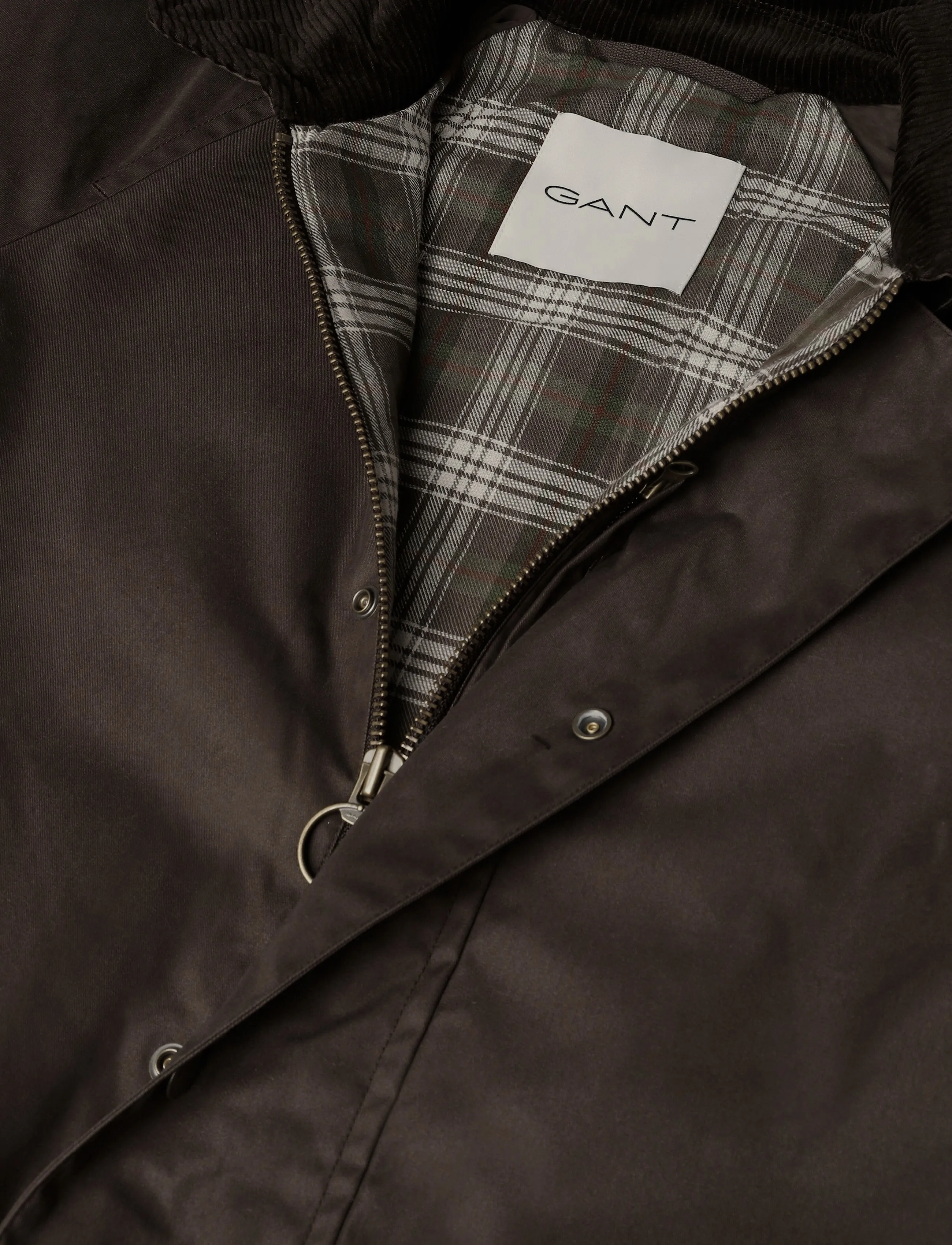 Gant - WAXED BARN JACKET - quilted jackets - black brown - 2