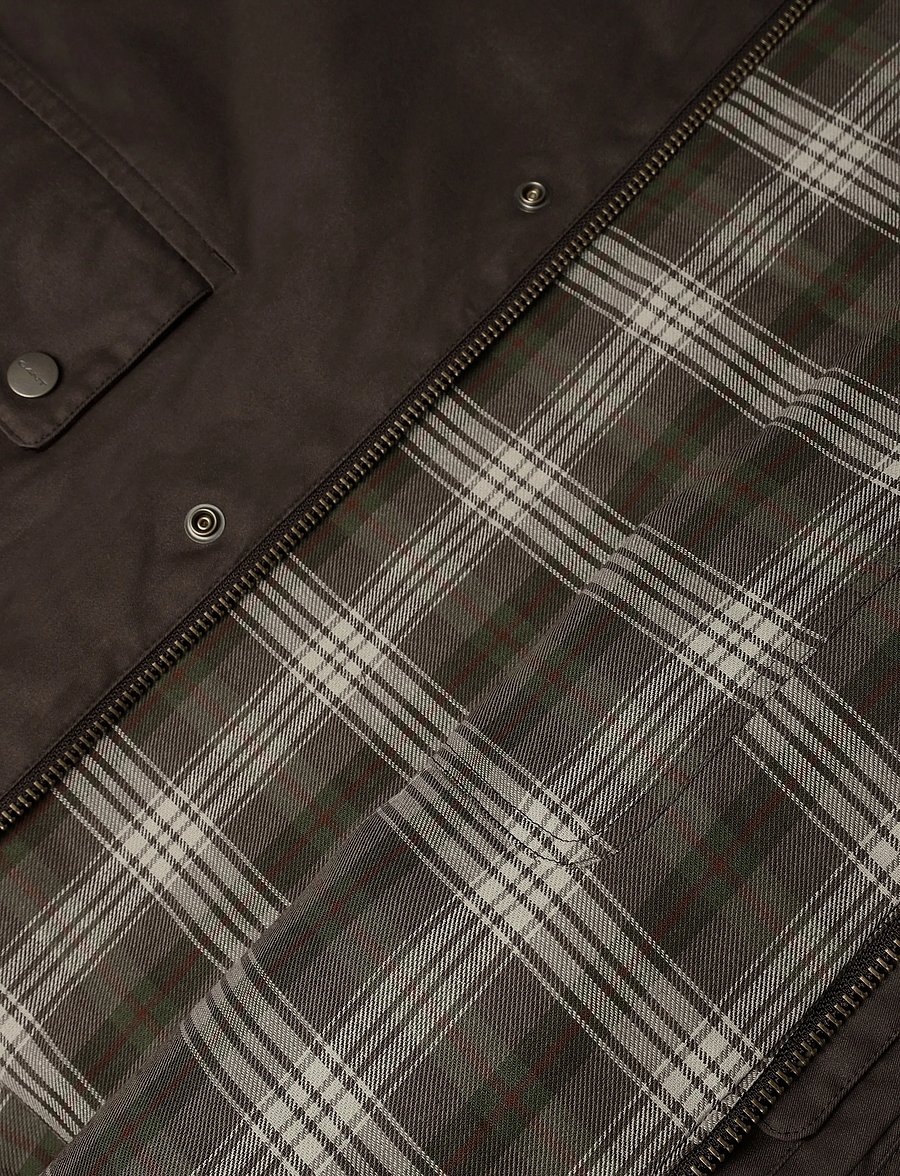 Gant - WAXED BARN JACKET - quiltade jackor - black brown - 4