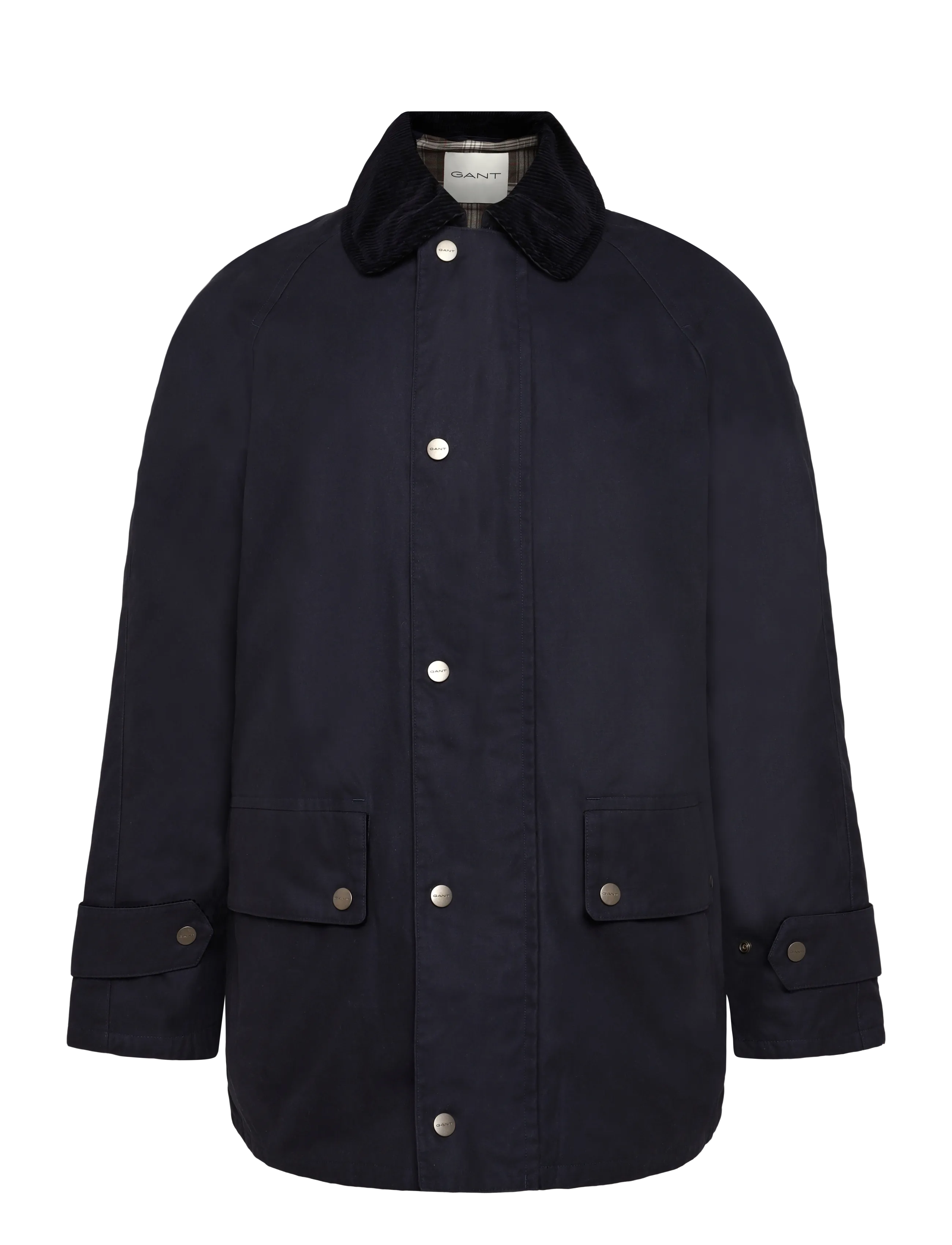 Gant WAXED BARN JACKET - Jackets & Coats - MARINE / navy