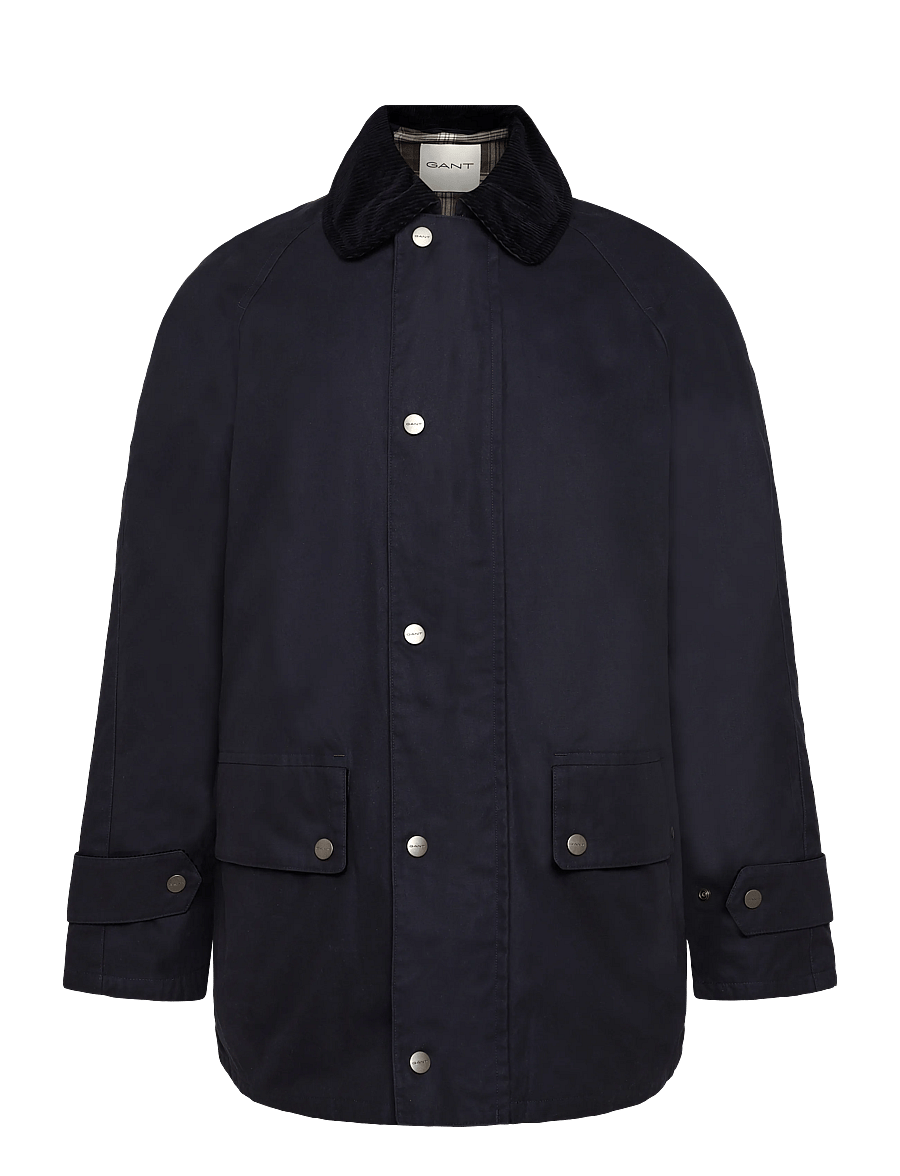 Gant - WAXED BARN JACKET - gesteppt - marine - 0