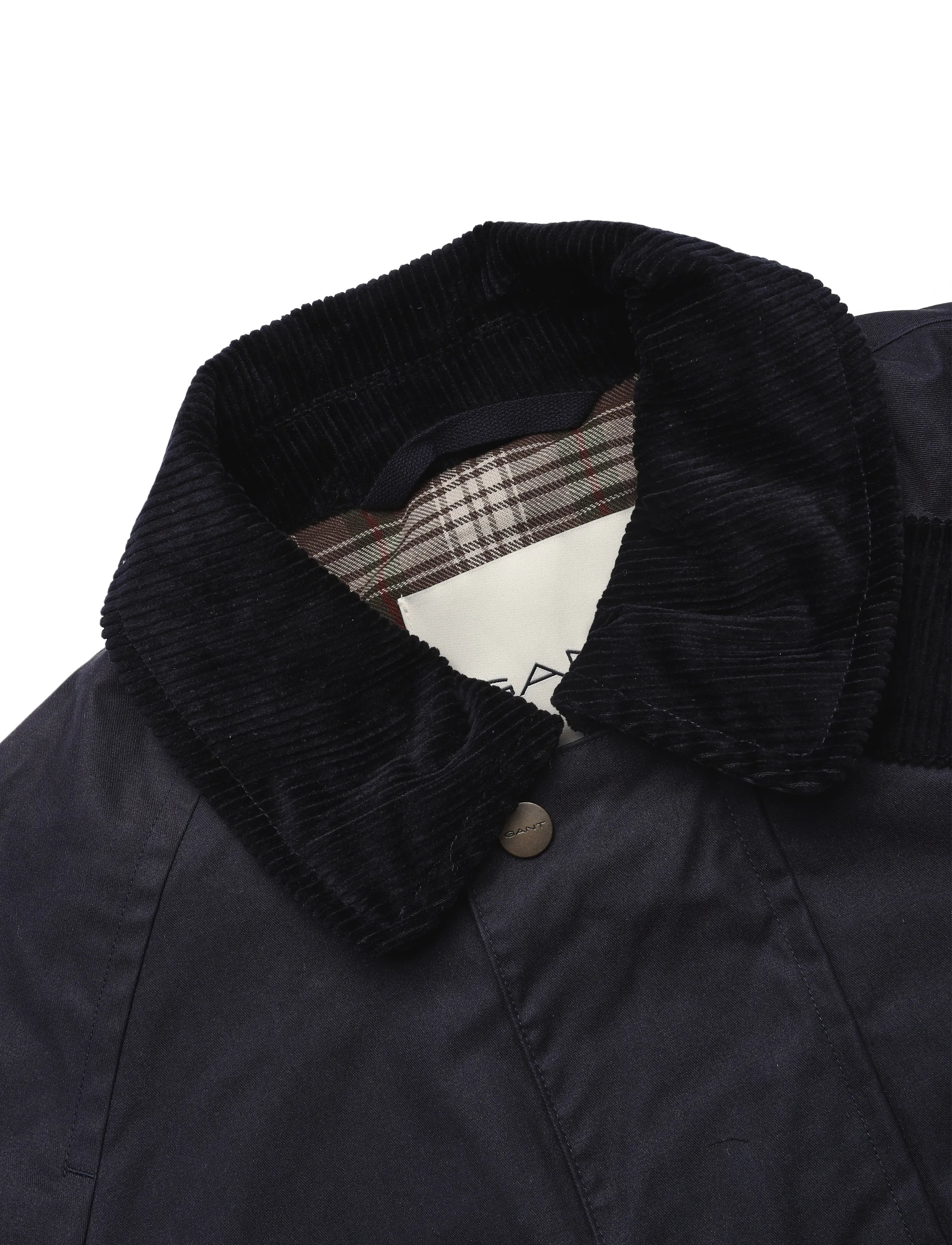 Gant - WAXED BARN JACKET - quilted jackets - marine - 2