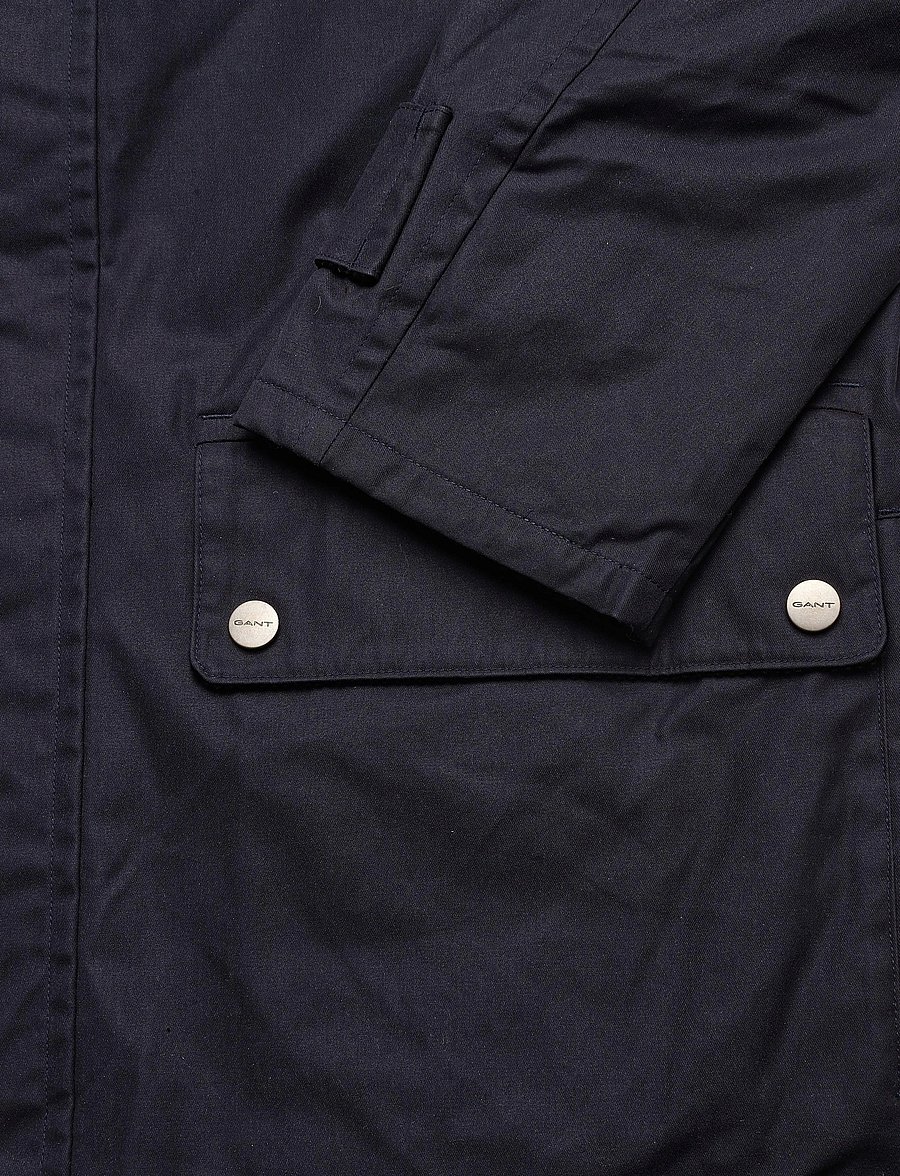Gant - WAXED BARN JACKET - gesteppt - marine - 3