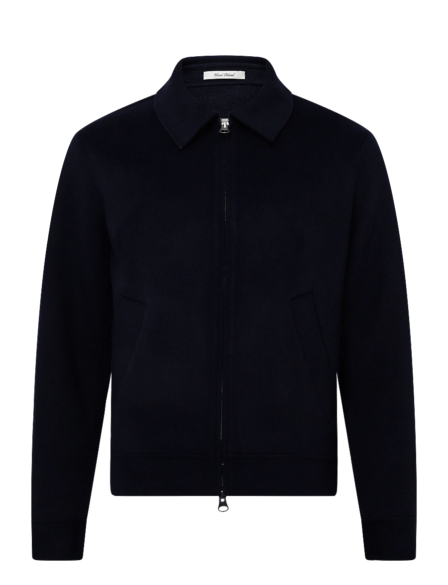 Gant - Handstitched Jacket - ulljackor - evening blue - 1