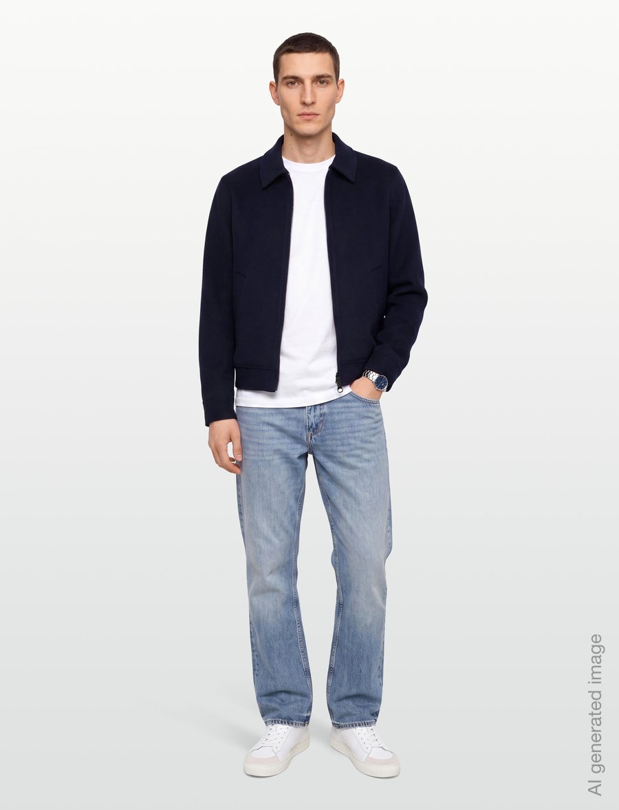 Gant - Handstitched Jacket - ulljackor - evening blue - 0