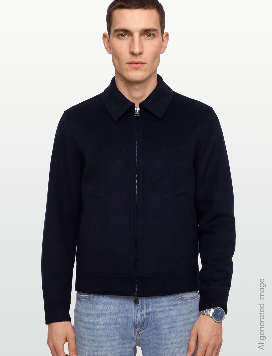 Gant - Handstitched Jacket - ulljackor - evening blue - 3