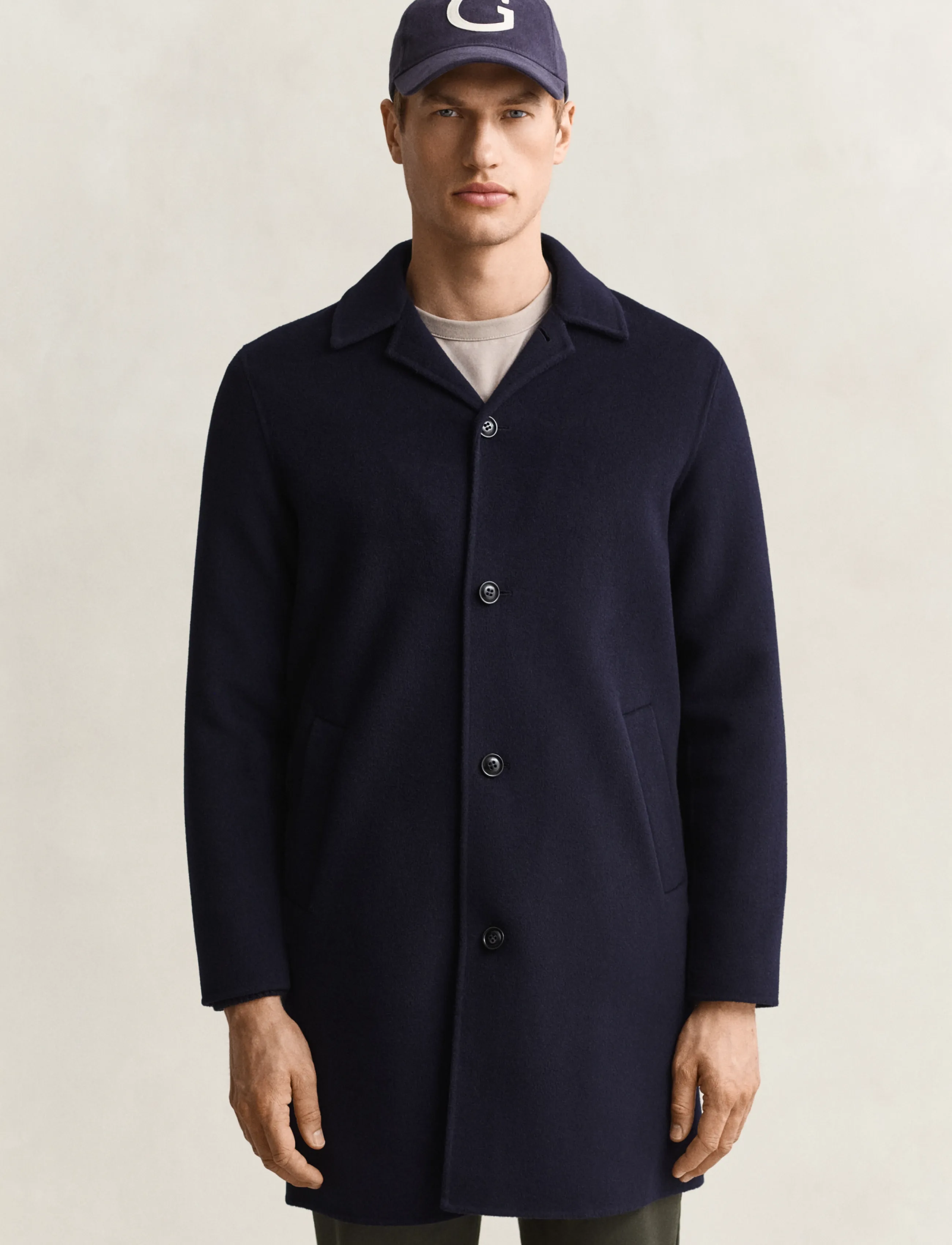 Gant - HANDSTITCHED TOP COAT - uldfrakker - evening blue - 3