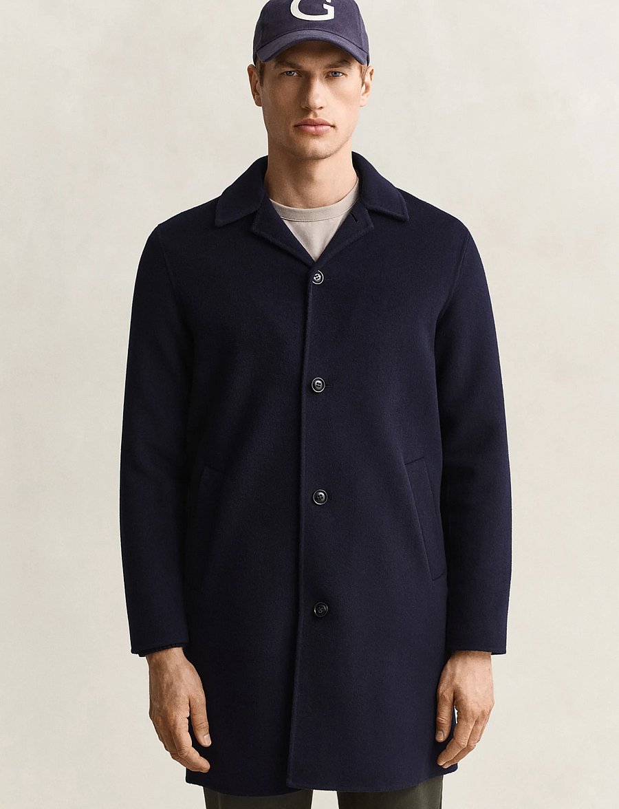 Gant - HANDSTITCHED TOP COAT - uldfrakker - evening blue - 3