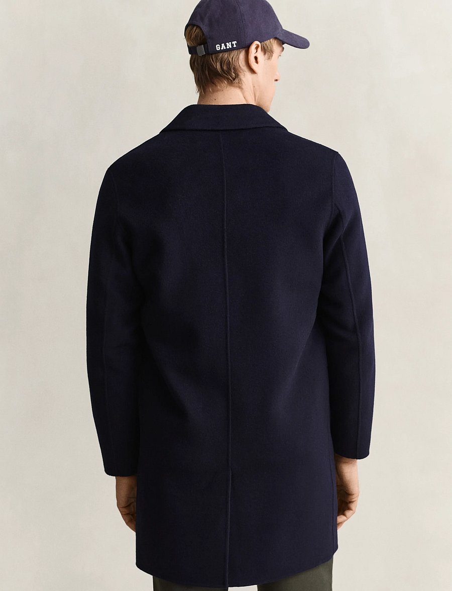 Gant - HANDSTITCHED TOP COAT - uldfrakker - evening blue - 4