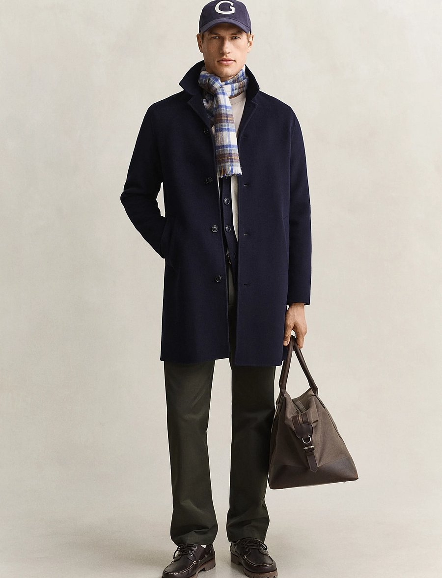 Gant - HANDSTITCHED TOP COAT - uldfrakker - evening blue - 5
