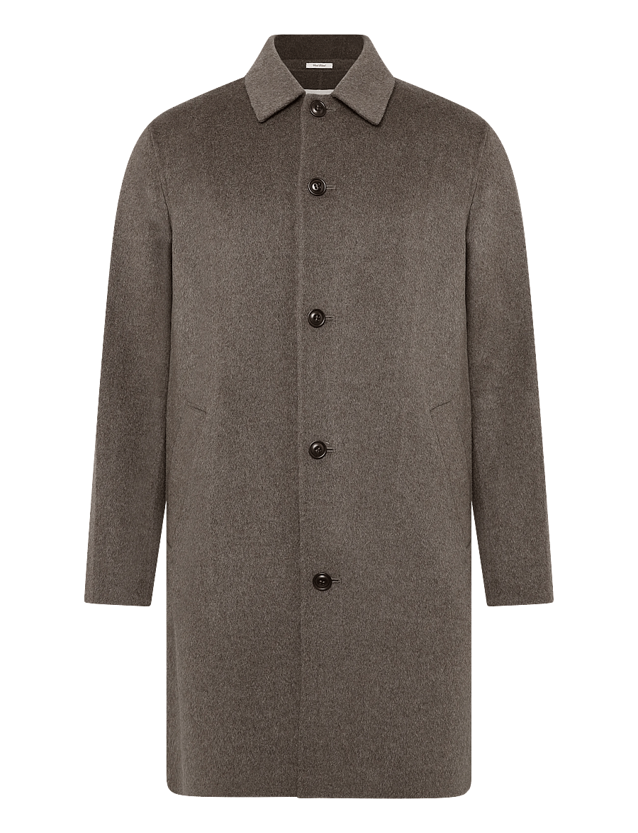 Gant - HANDSTITCHED TOP COAT - wollmäntel - shadow brown - 0