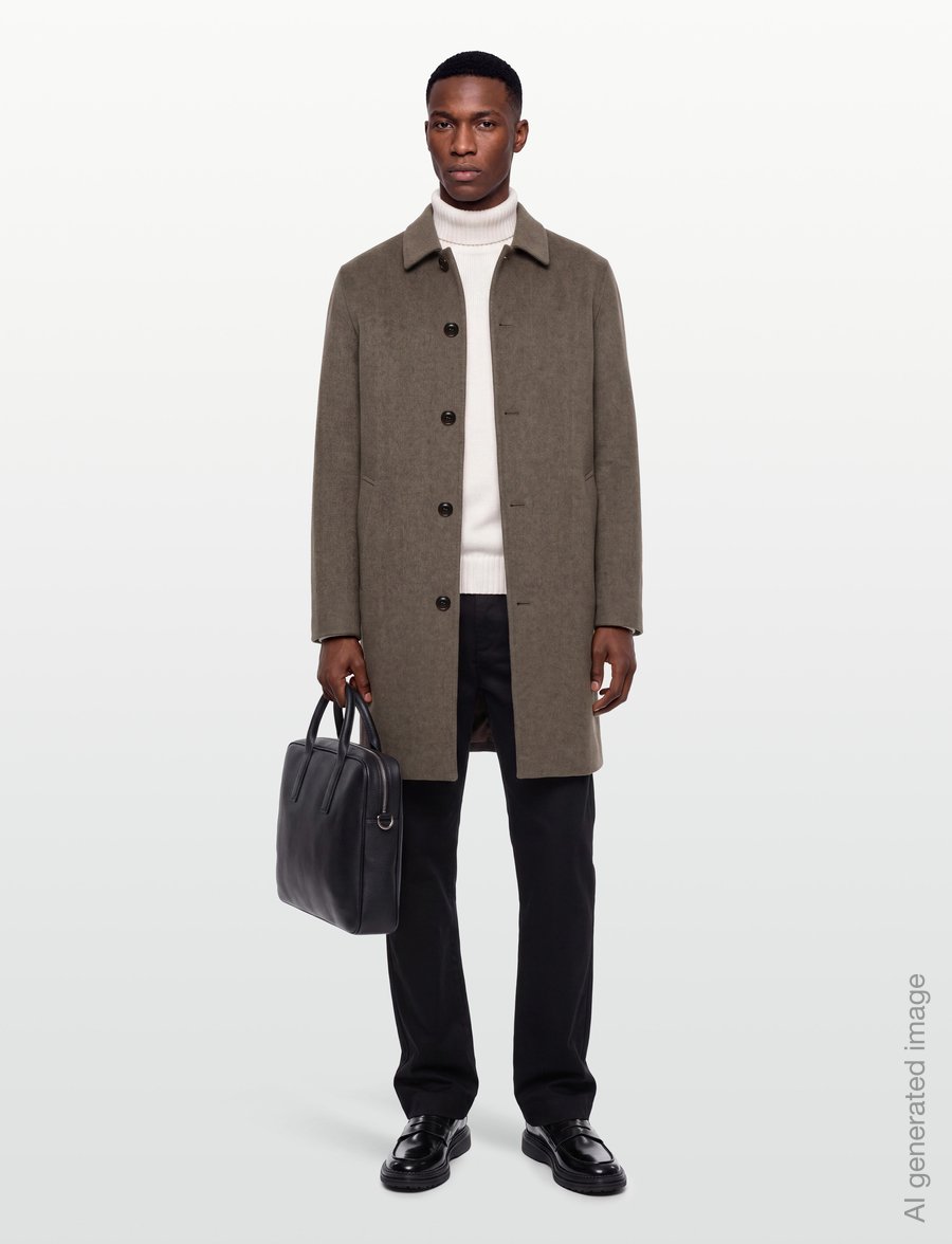 Gant - HANDSTITCHED TOP COAT - vinterjackor - shadow brown - 0