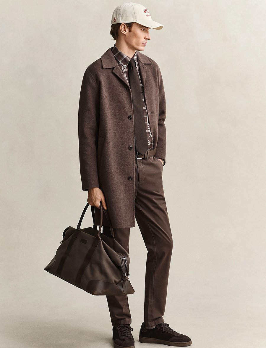 Gant - HANDSTITCHED TOP COAT - ullrockar - shadow brown - 5