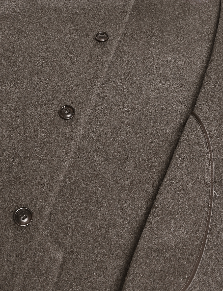 Gant - HANDSTITCHED TOP COAT - wollmäntel - shadow brown - 4