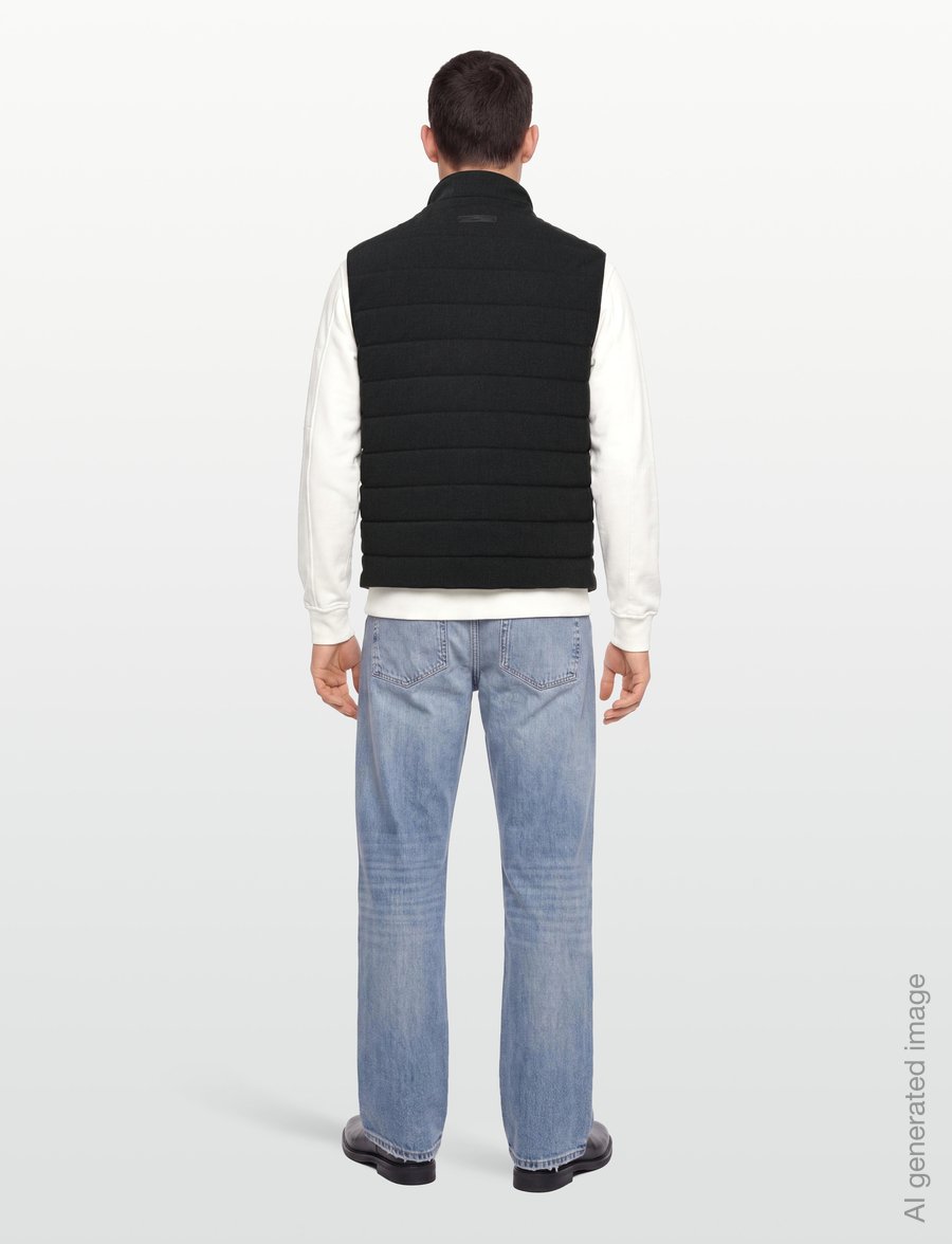 Gant - INSULATED FLANNEL VEST - västar - dusky anthracite - 4