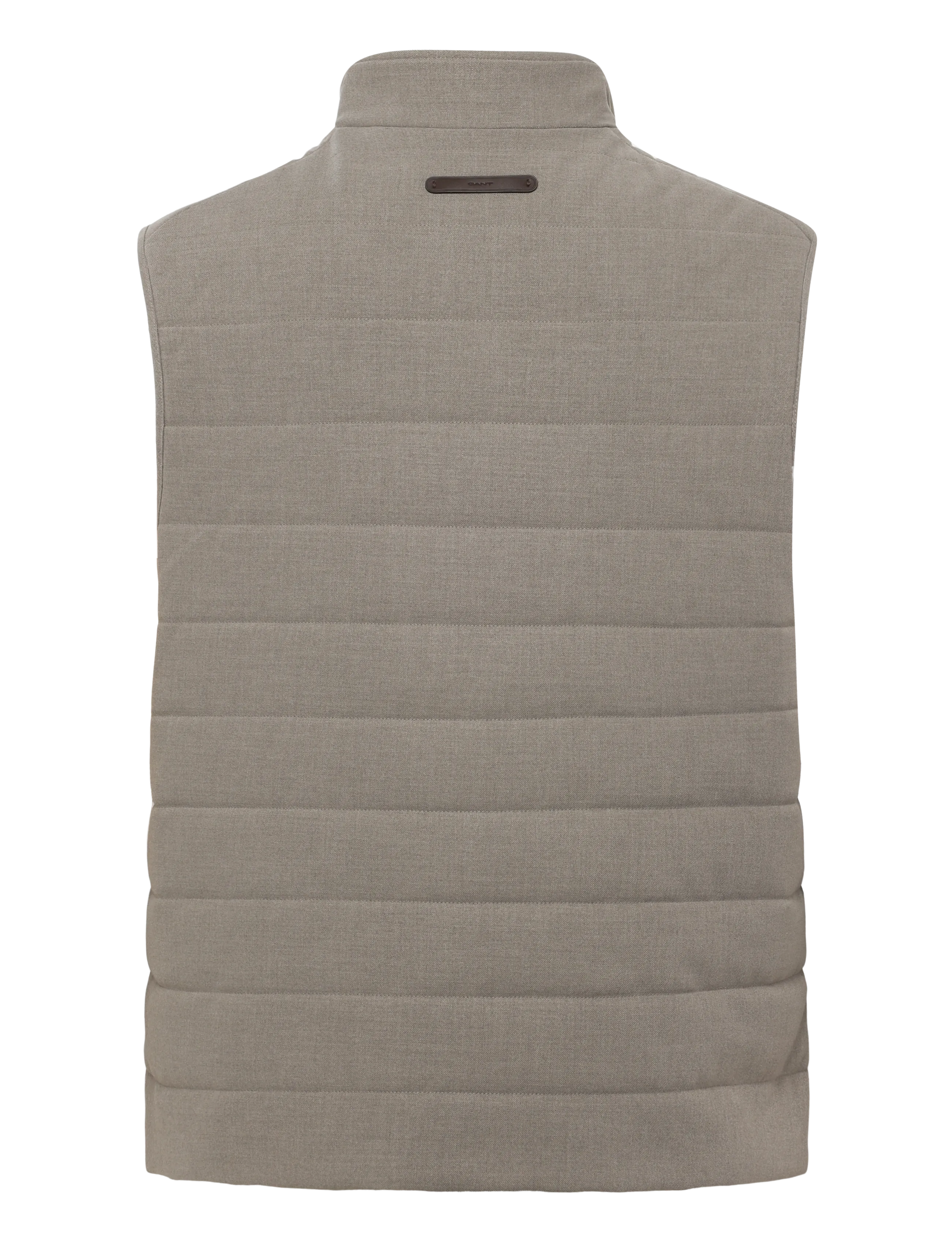Gant - INSULATED FLANNEL VEST - västar - mist taupe - 1