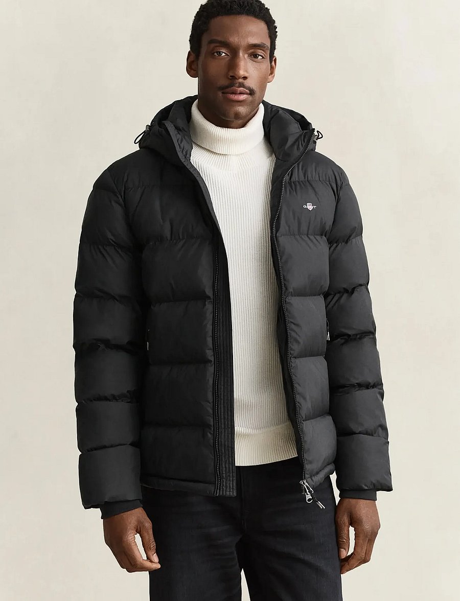 Gant - ACTIVE CLOUD JACKET - gefütterte jacken - black - 0