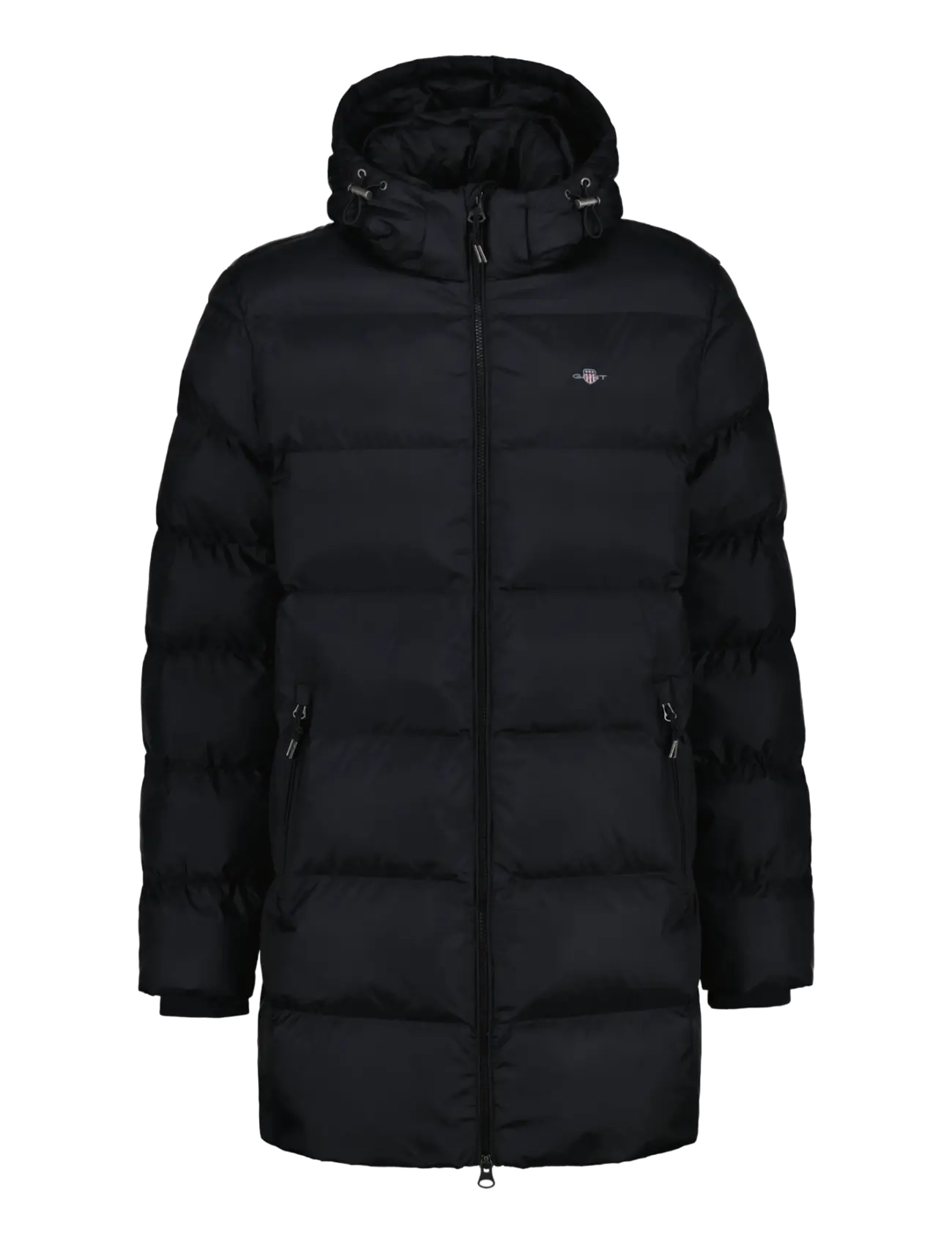 Gant - ACTIVE CLOUD MID LENGTH JACKET - gefütterte jacken - black - 1