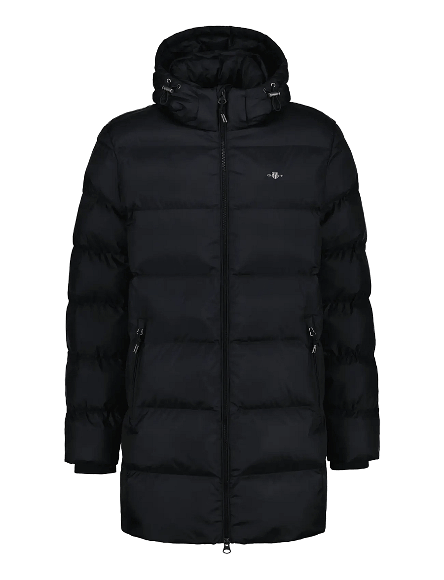 Gant - ACTIVE CLOUD MID LENGTH JACKET - gefütterte jacken - black - 1