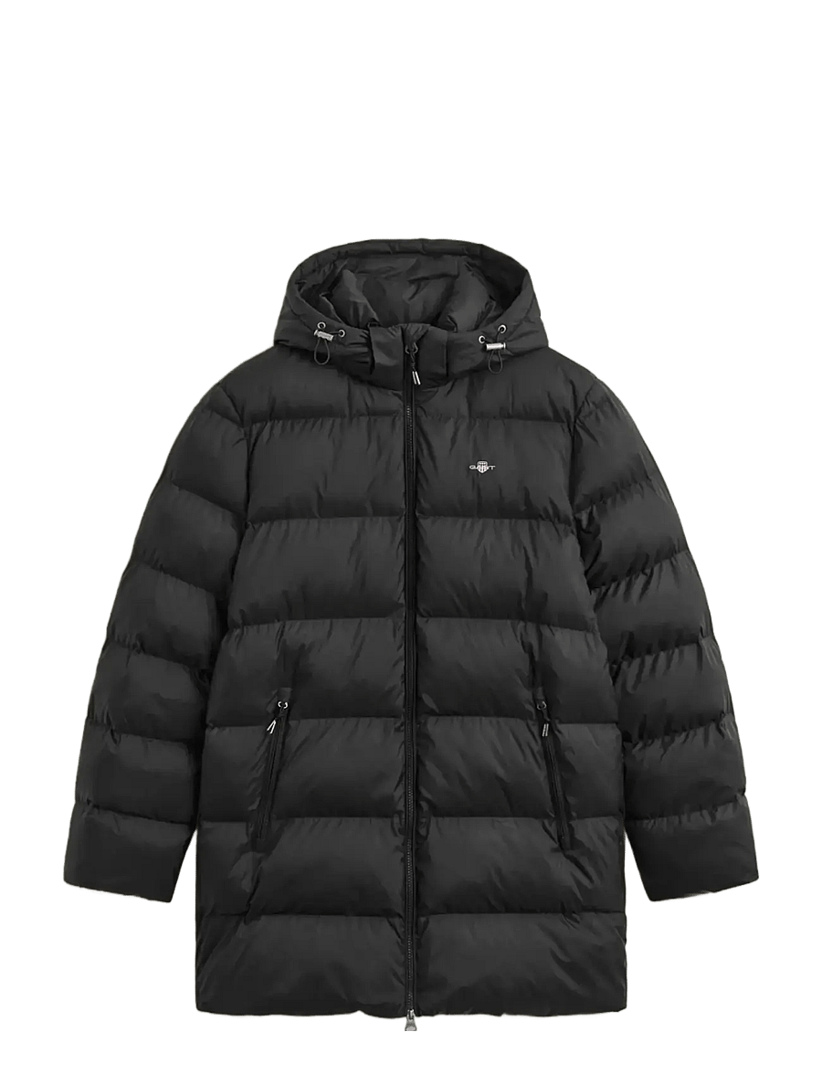 Gant - ACTIVE CLOUD MID LENGTH JACKET - paminkštintosios striukės - black - 1
