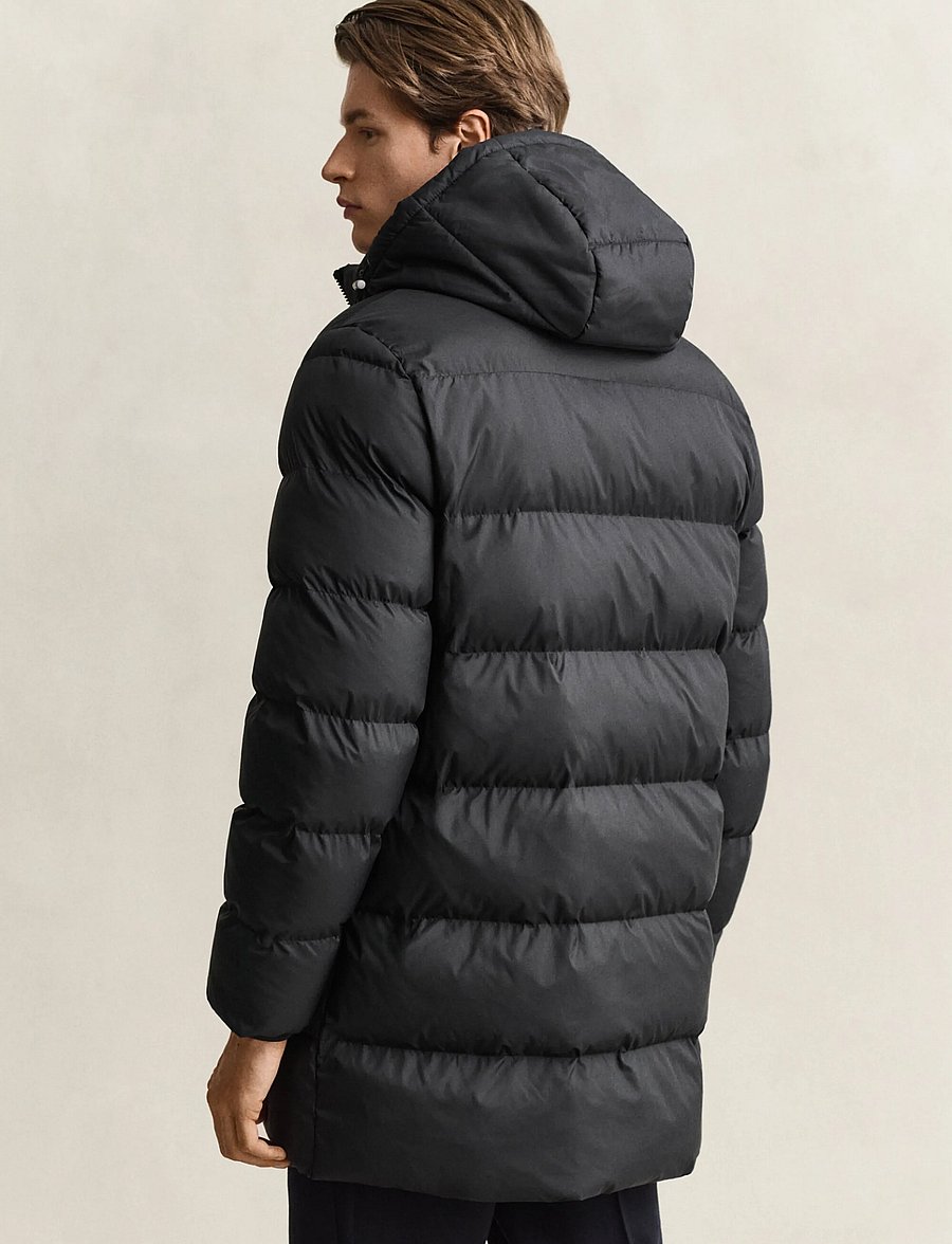 Gant - ACTIVE CLOUD MID LENGTH JACKET - gefütterte jacken - black - 2
