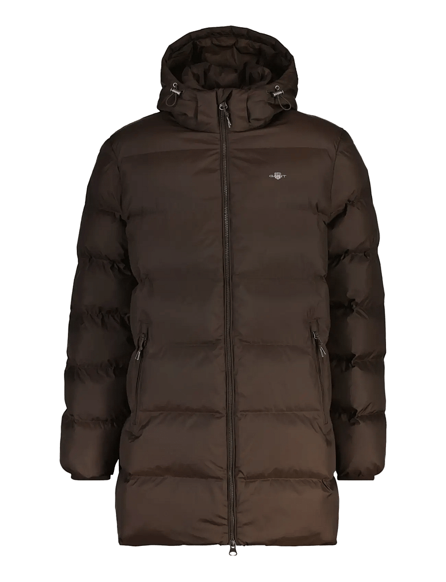 Gant - ACTIVE CLOUD MID LENGTH JACKET - padded jackets - black brown - 1