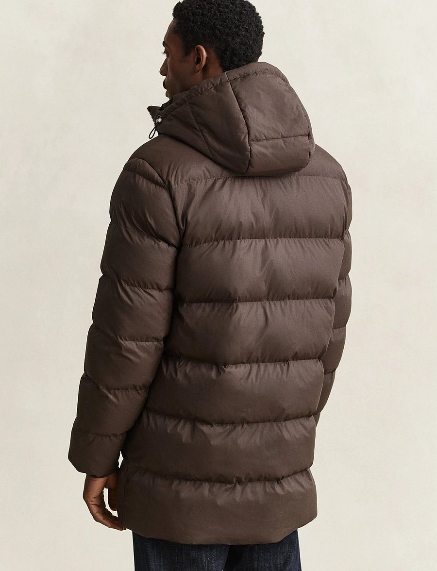 Gant - ACTIVE CLOUD MID LENGTH JACKET - padded jackets - black brown - 2