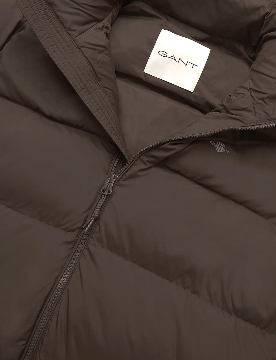 Gant - ACTIVE CLOUD MID LENGTH JACKET - gefütterte jacken - black brown - 3
