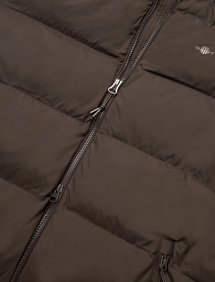 Gant - ACTIVE CLOUD MID LENGTH JACKET - gefütterte jacken - black brown - 5