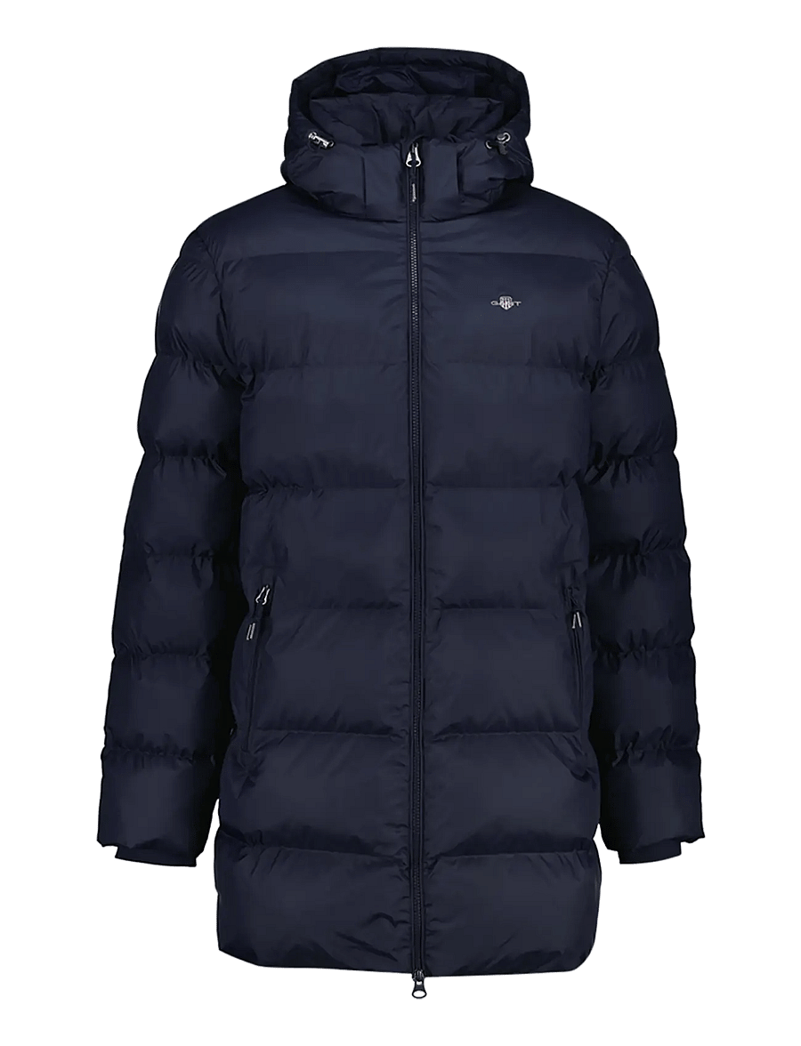 Gant - ACTIVE CLOUD MID LENGTH JACKET - gefütterte jacken - evening blue - 1