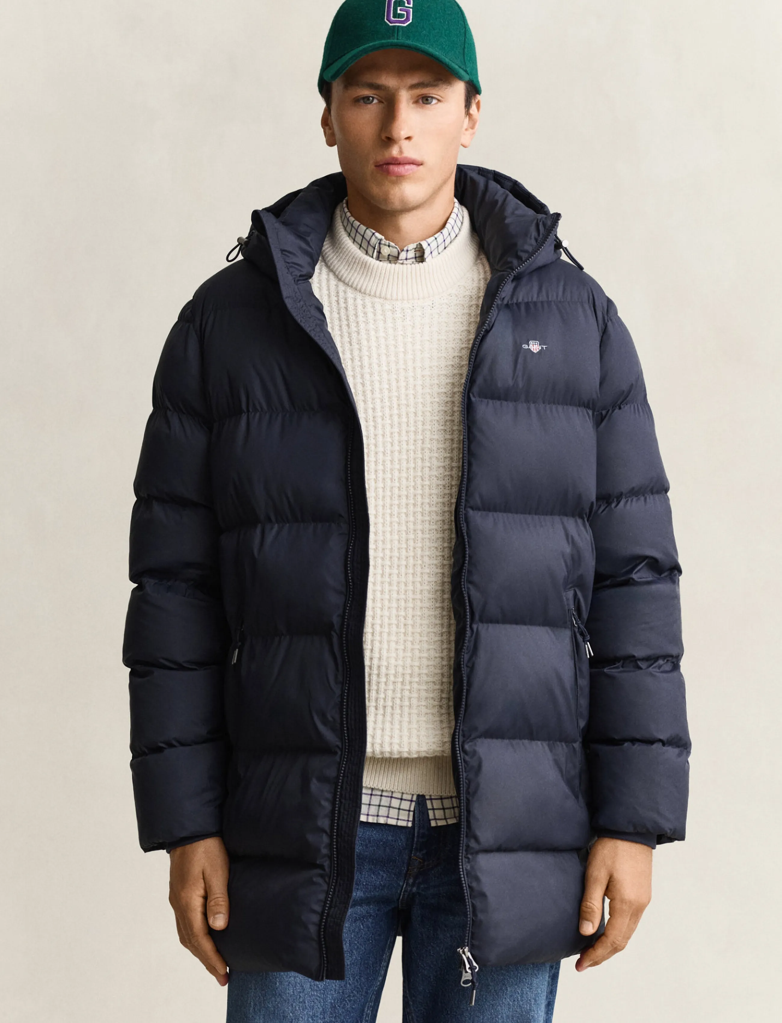 Gant ACTIVE CLOUD MID LENGTH JACKET - Nach Stil kaufen - EVENING BLUE / navy