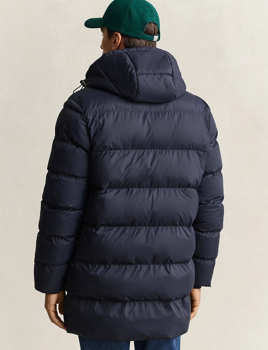 Gant - ACTIVE CLOUD MID LENGTH JACKET - gefütterte jacken - evening blue - 2