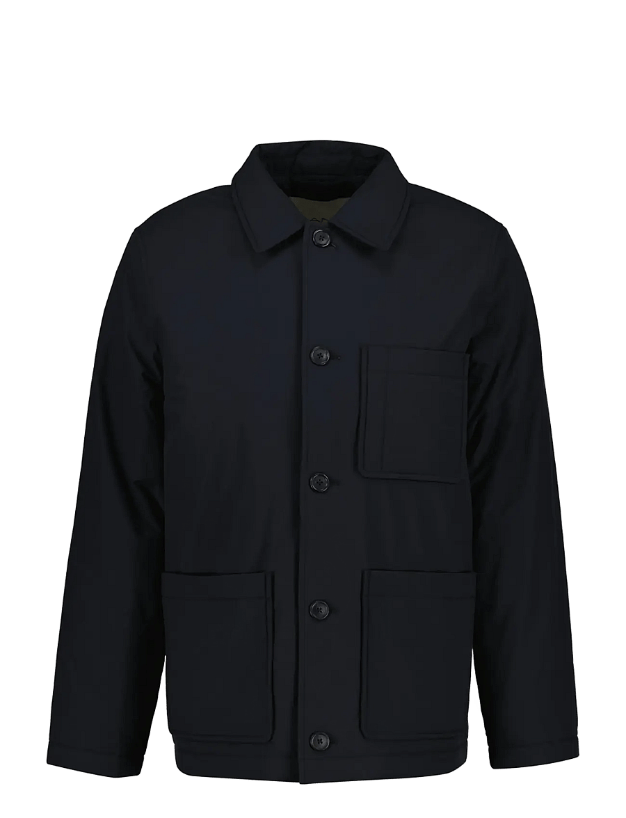 Gant - PADDED CHORE JACKET - voodriga jakid - black - 1