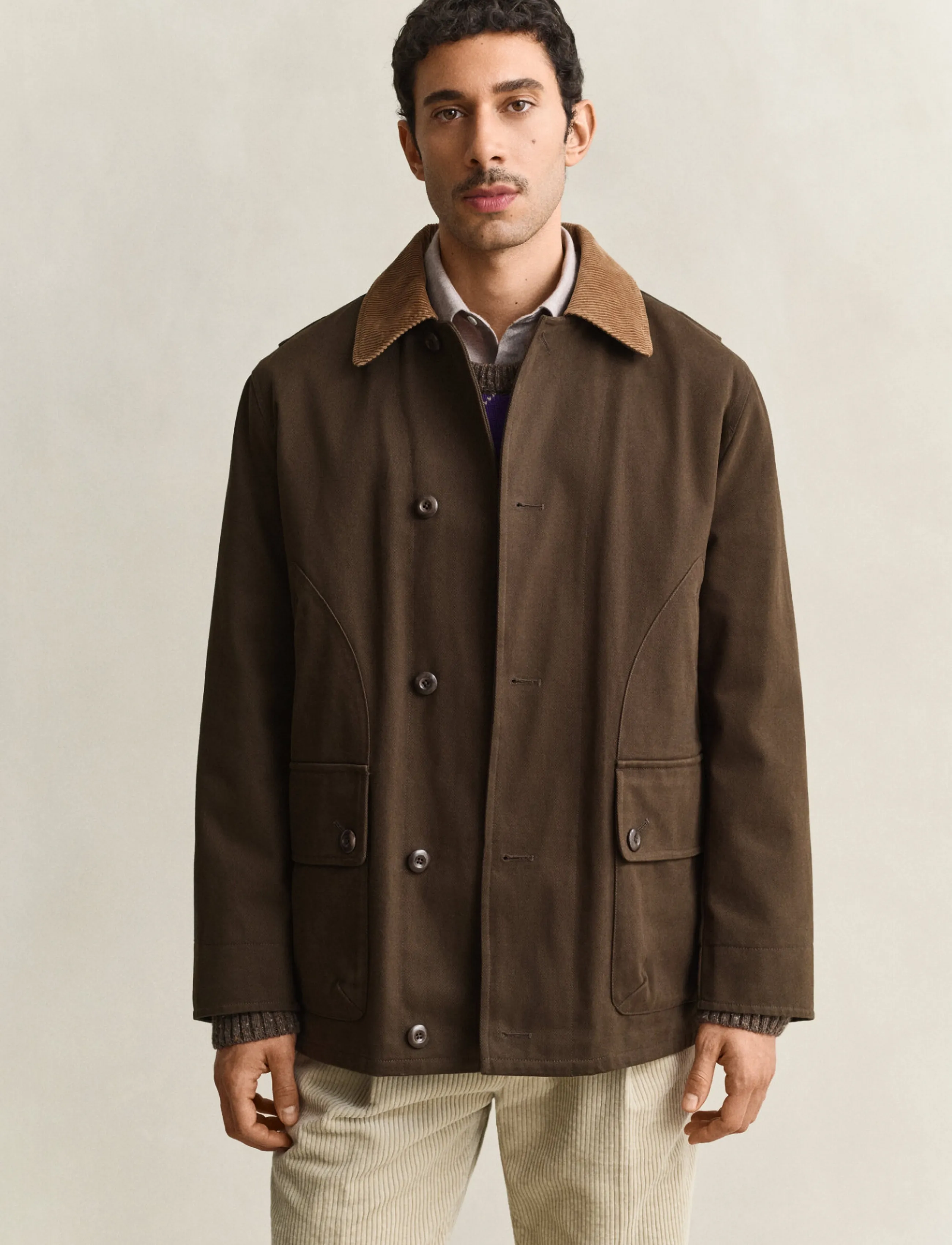 Gant MOLESKIN DECKER - Kleidung - DARK MOSS GREEN / khaki/green