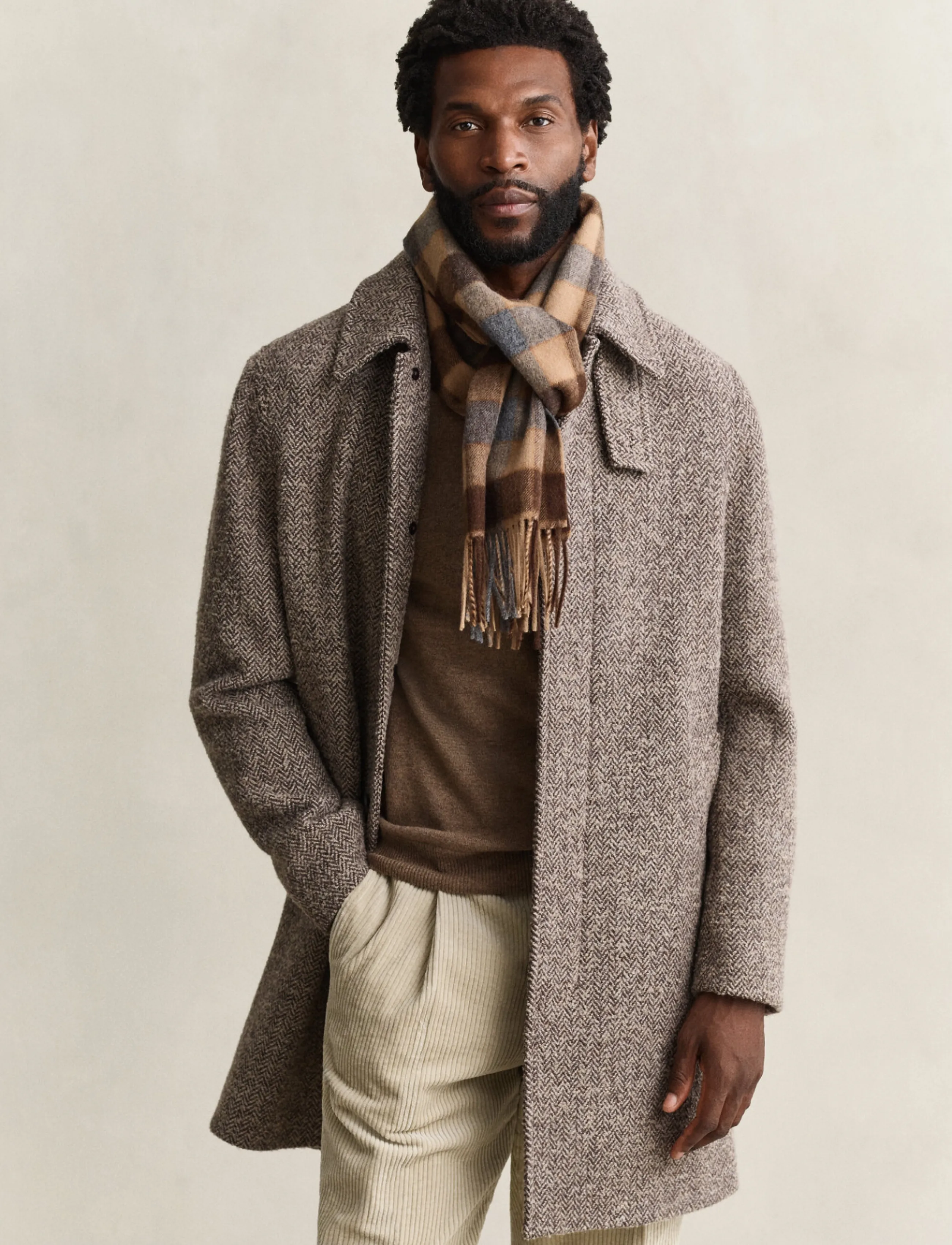Gant WOOL CAR COAT - Shoppa efter tillfälle - MIST TAUPE / brown
