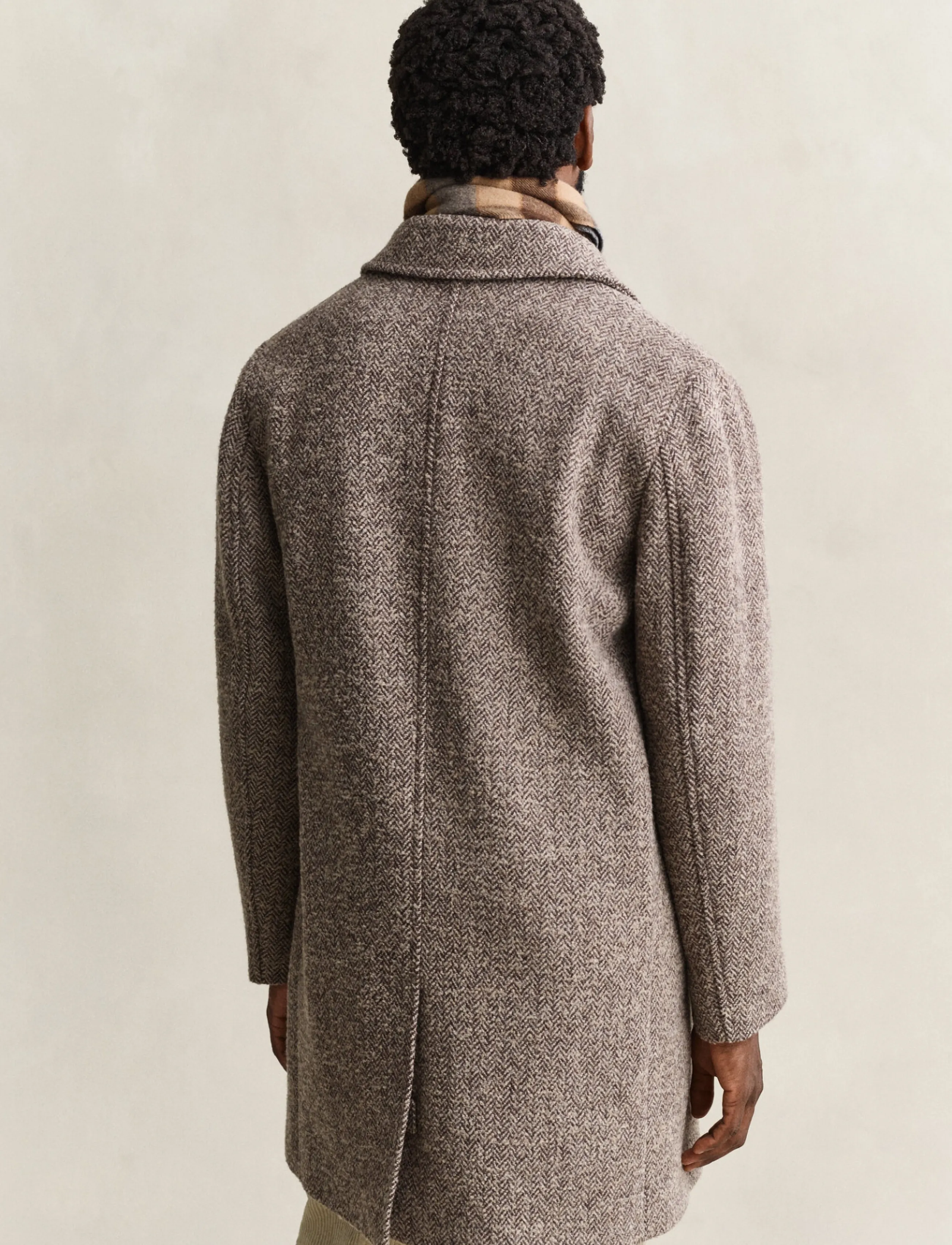 Gant - WOOL CAR COAT - mist taupe - 2