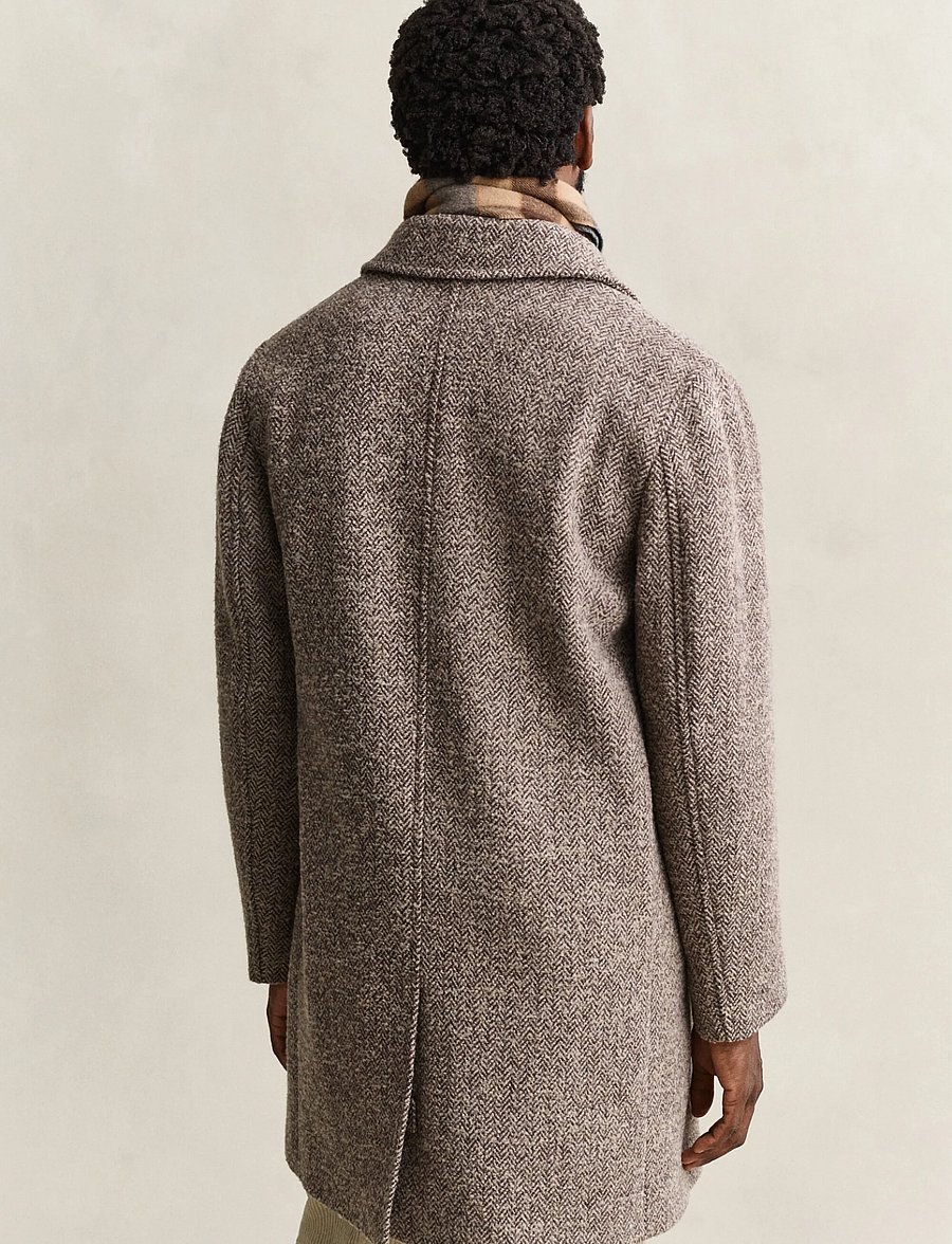 Gant - WOOL CAR COAT - mist taupe - 2