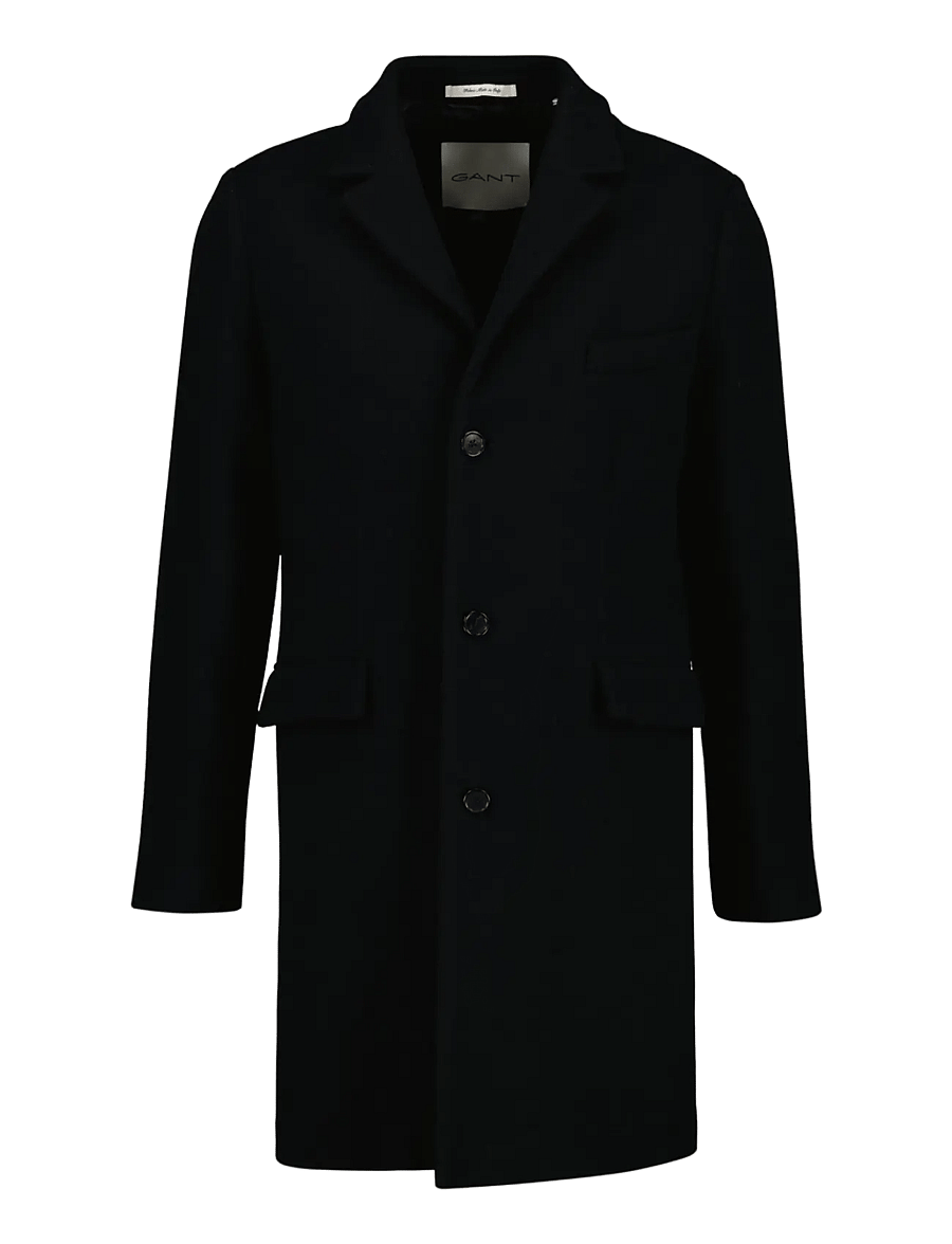 Gant - CLASSIC WOOL COAT - ullrockar - black - 1