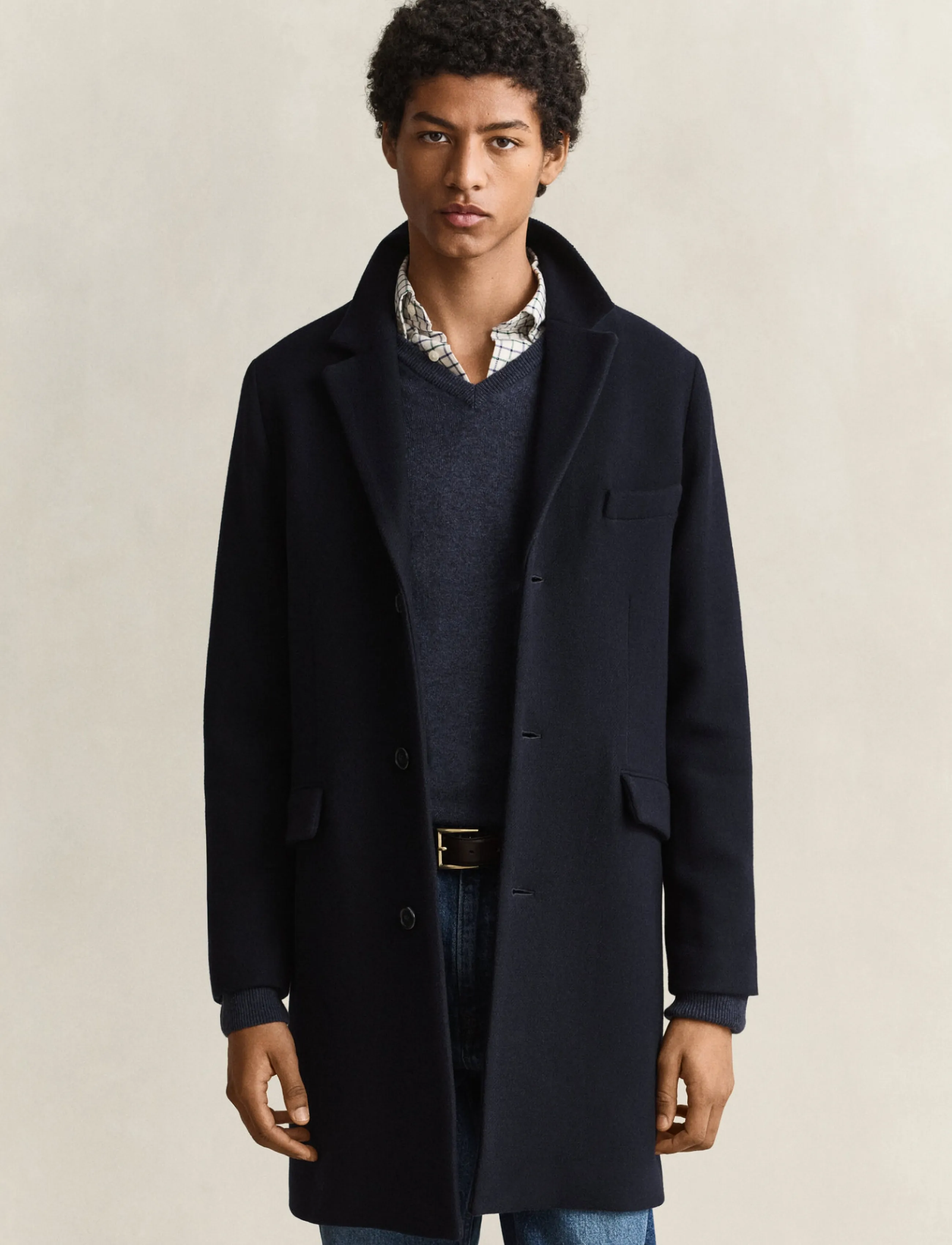 Gant CLASSIC WOOL COAT - Gant - EVENING BLUE / navy