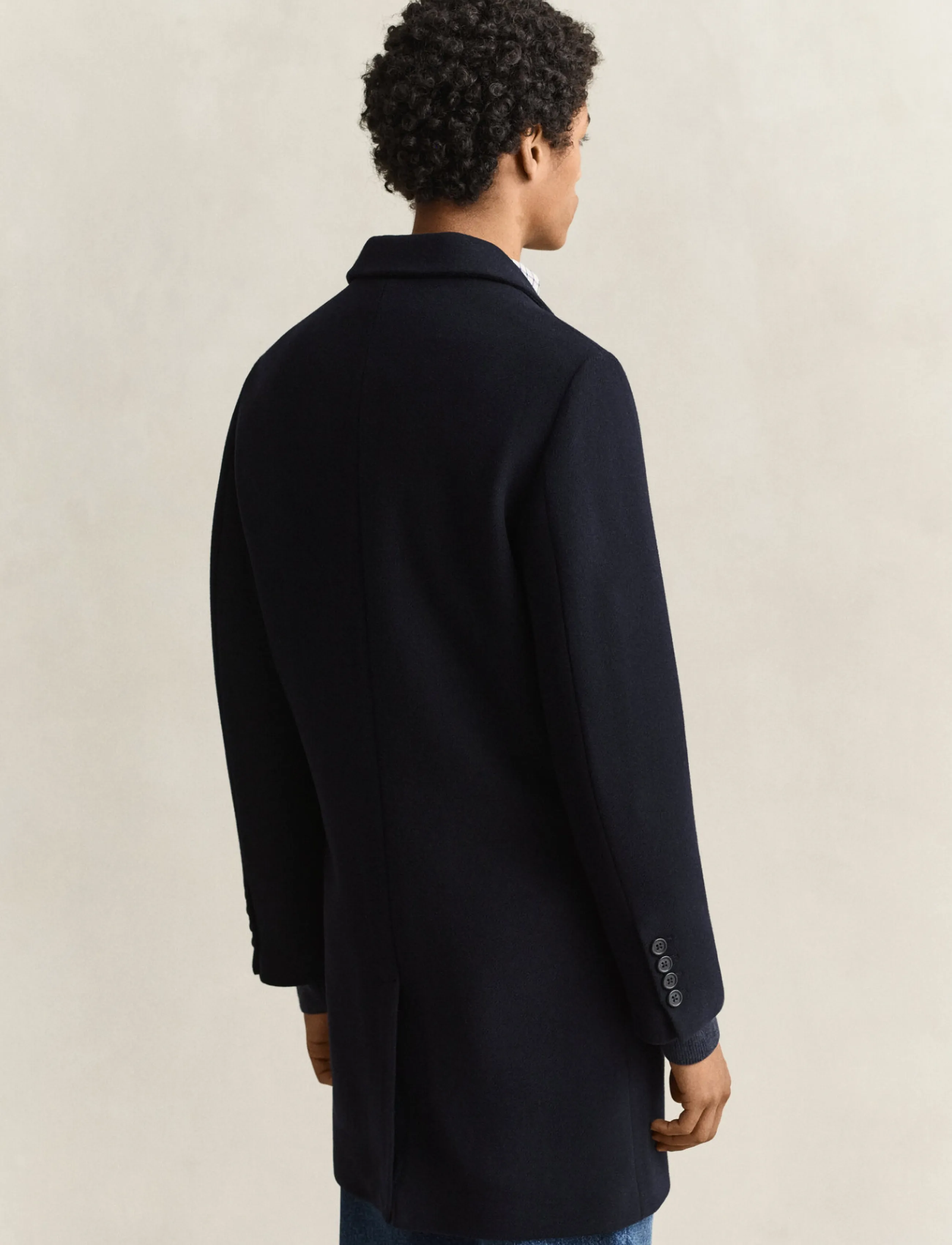 Gant - CLASSIC WOOL COAT - wool coats - evening blue - 2
