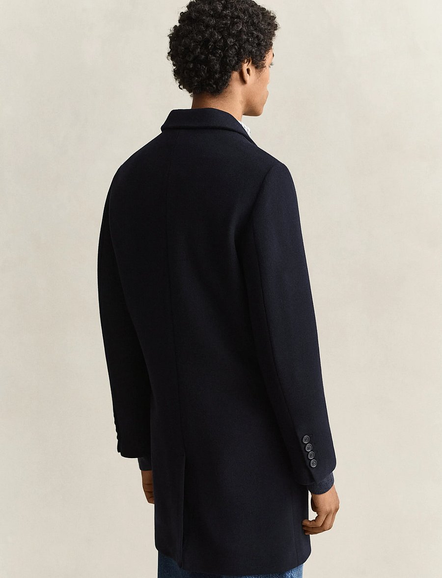 Gant - CLASSIC WOOL COAT - wool coats - evening blue - 2