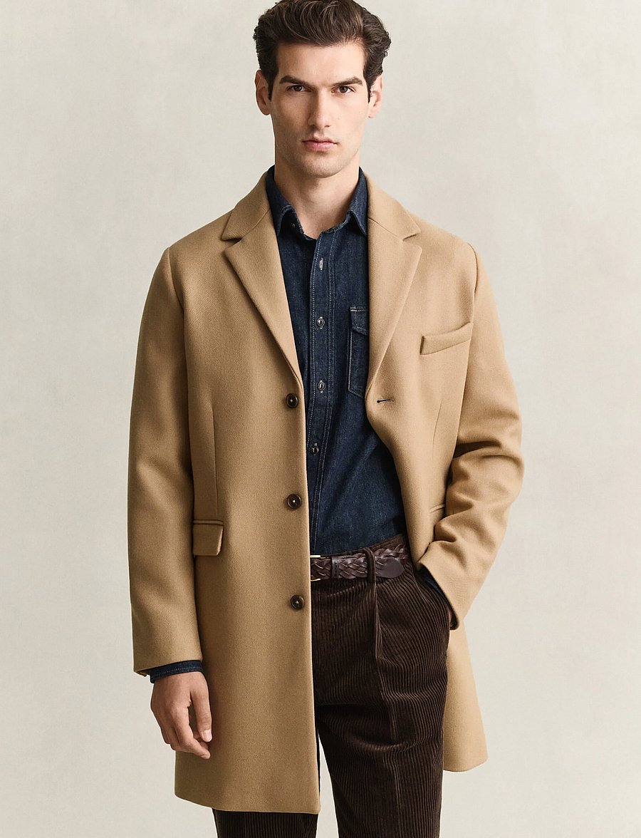 Gant - CLASSIC WOOL COAT - wollmäntel - light taupe - 0
