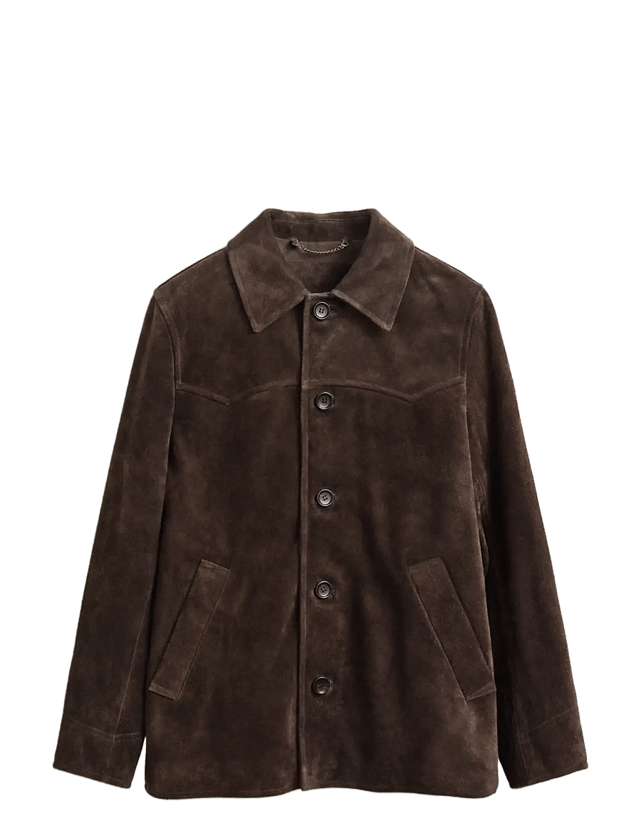Gant - SUEDE MID LENGTH JACKET - höstjackor - black brown - 0
