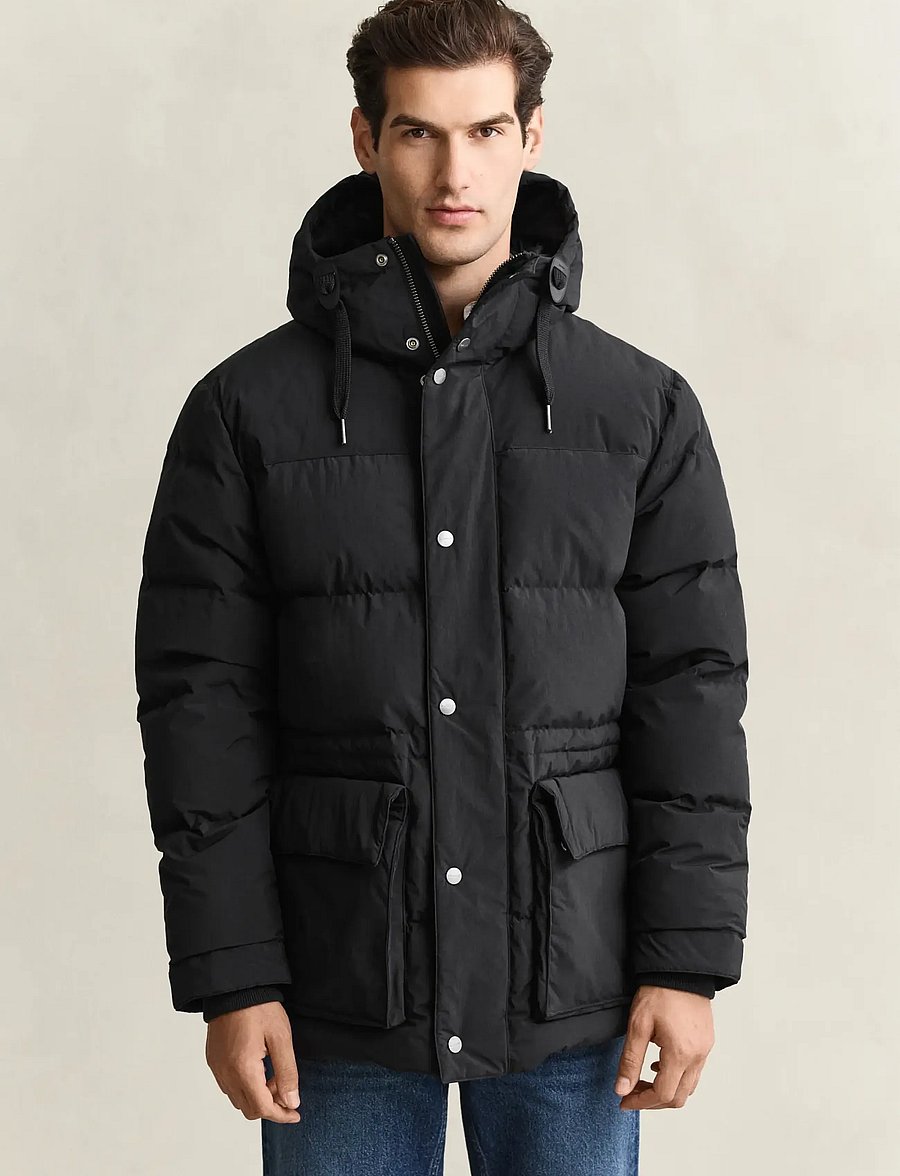 Gant - CLASSIC DOWN PARKA - parka úlpur - black - 4