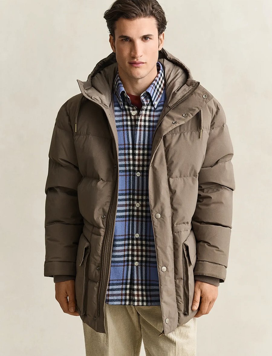 Gant - CLASSIC DOWN PARKA - talvejoped - faded taupe - 0