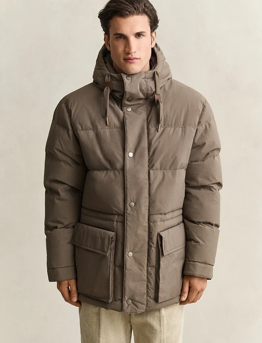 Gant - CLASSIC DOWN PARKA - talvejoped - faded taupe - 2