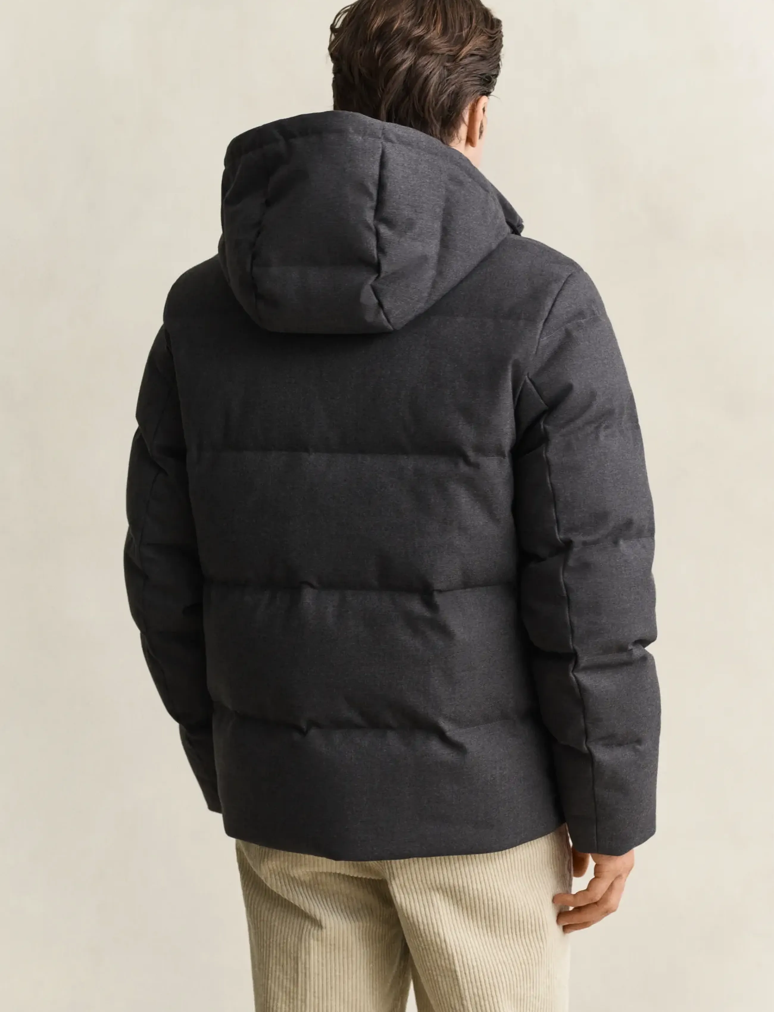 Gant FLANNEL DOWN JACKET - Osta stiili järgi - BLACK GREY / grey