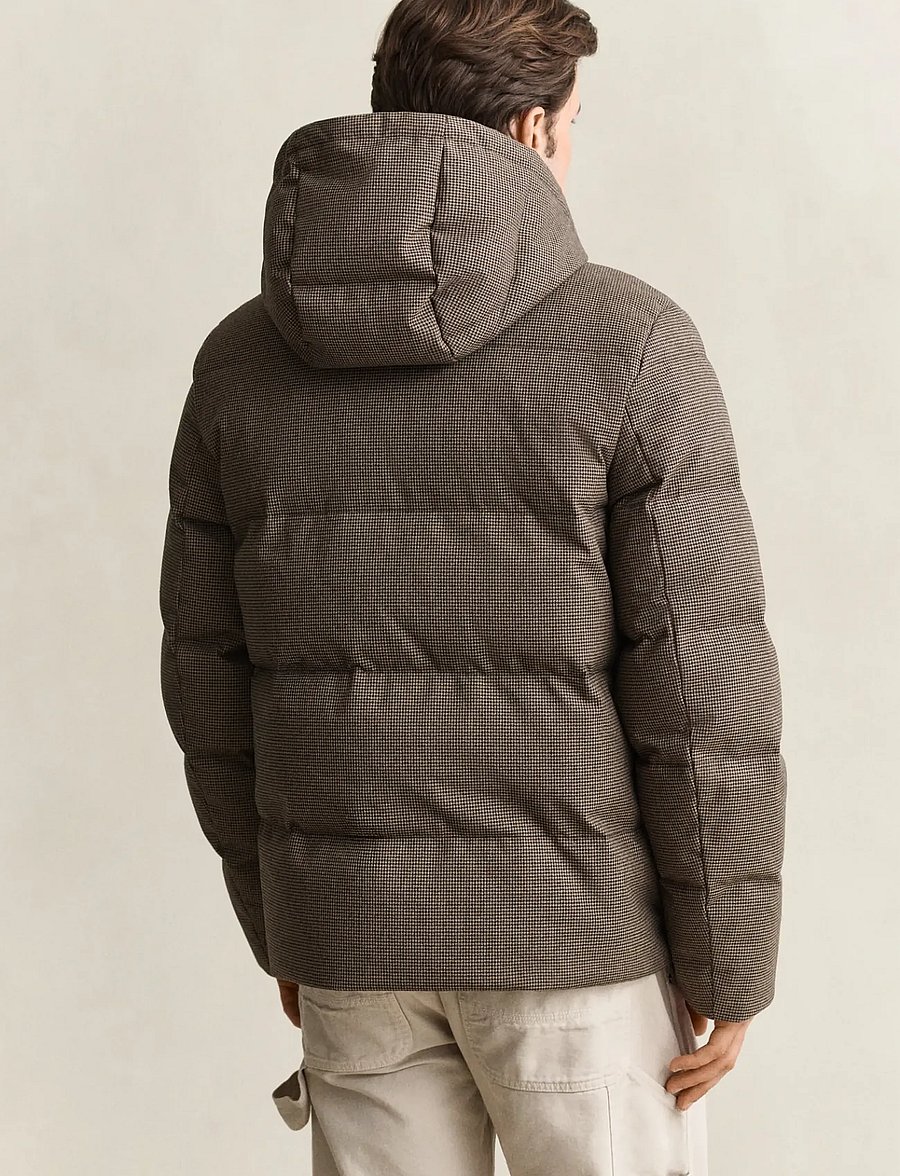 Gant - FLANNEL DOWN JACKET - gefütterte jacken - light taupe - 2
