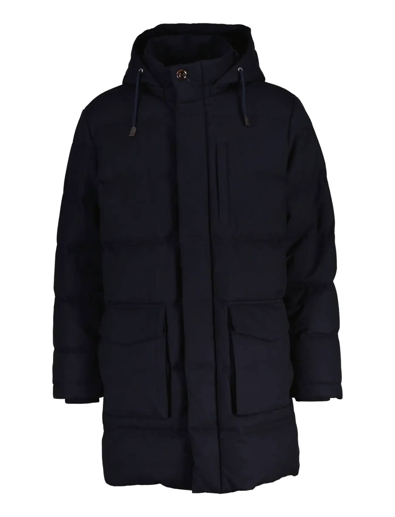 Gant - FLANNEL DOWN MID LENGTH JKT - evening blue - 1