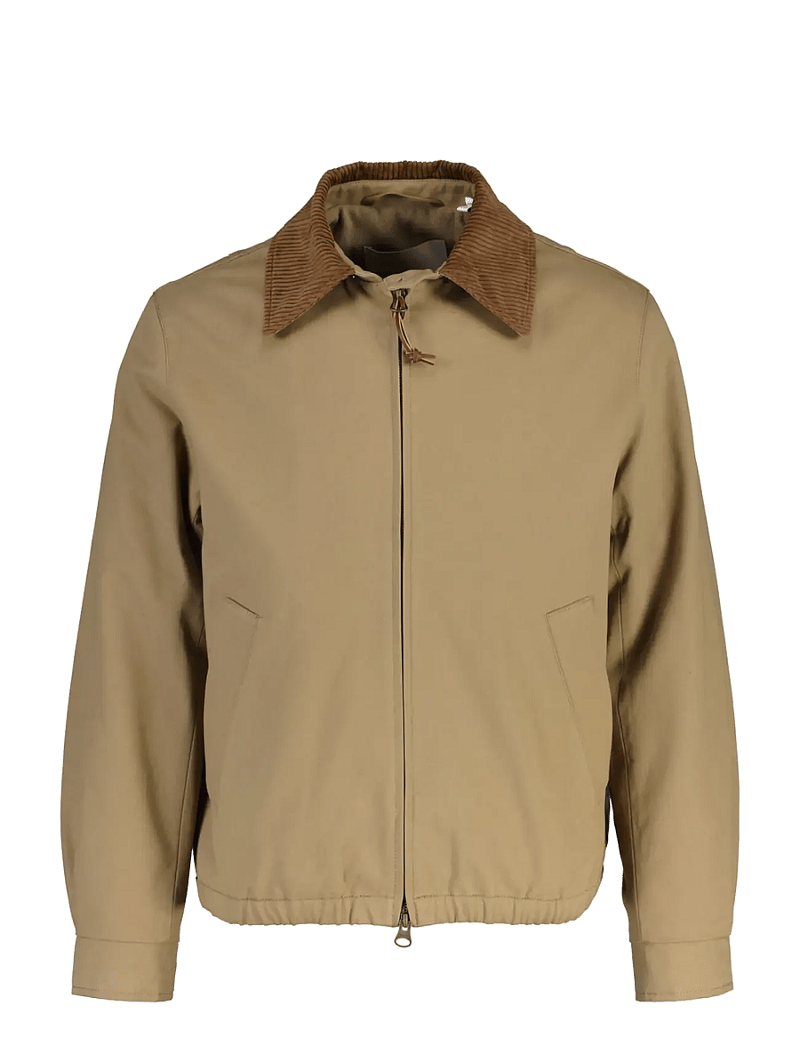 Gant - MOLESKIN HARRINGTON JACKET - leichte jacken - light taupe - 1